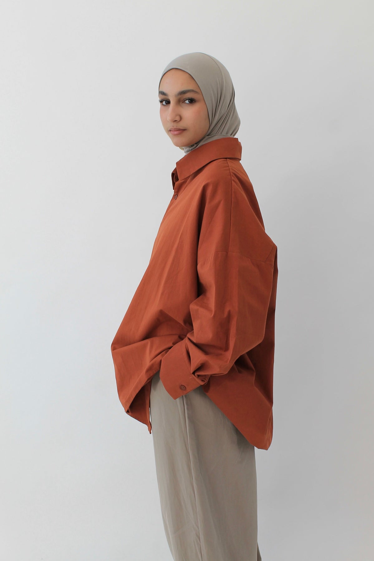 CHEMISE SIGNATURE TERRACOTTA Mayssa Mastour