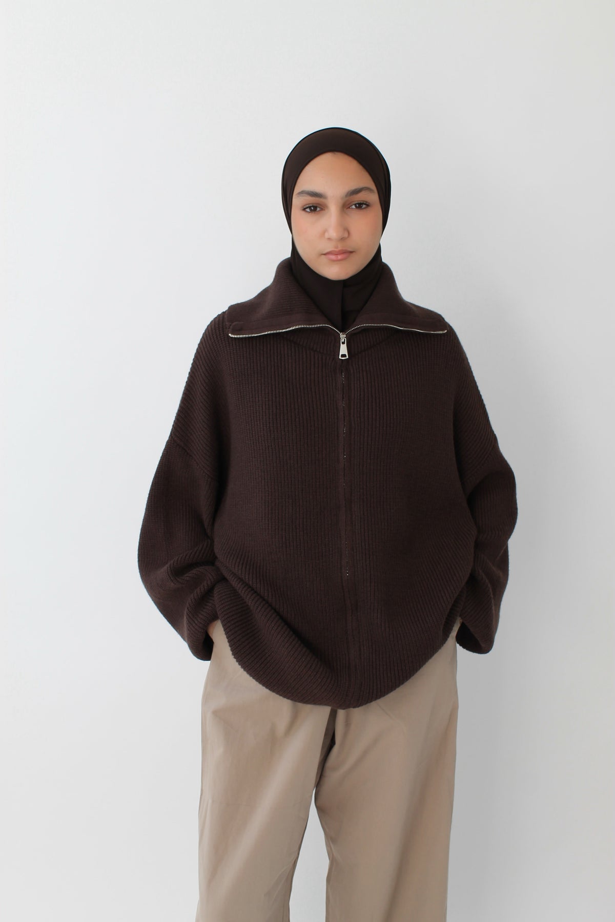 GILET ZIPPÉ Mayssa Mastour