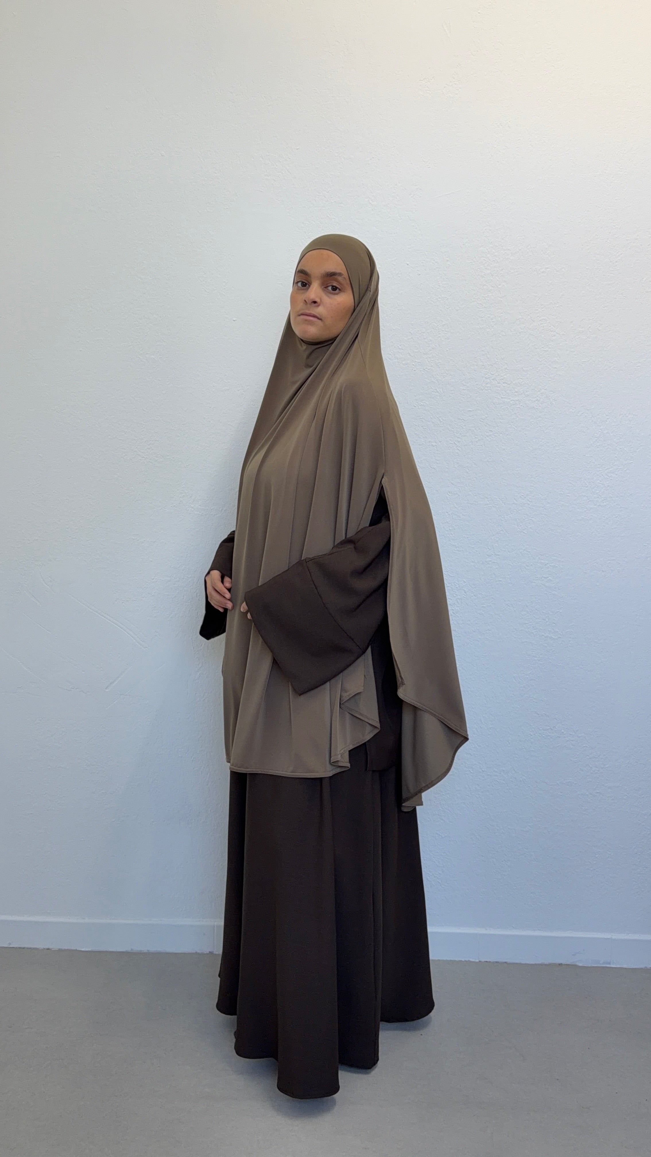 KHIMAR JERSEY PREMIUM À FENTES Mayssa Mastour