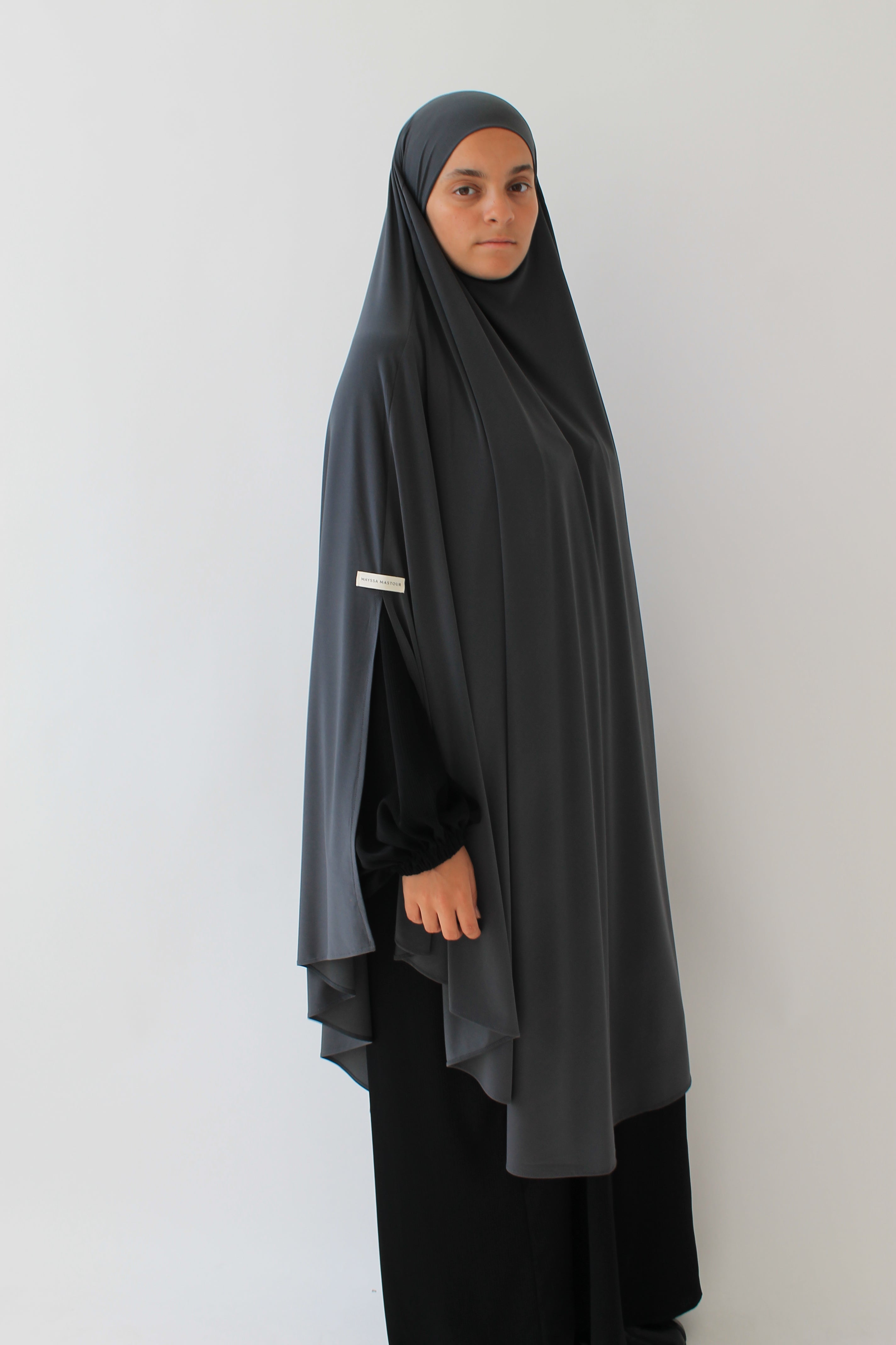 KHIMAR JERSEY PREMIUM À FENTES LONG Mayssa Mastour