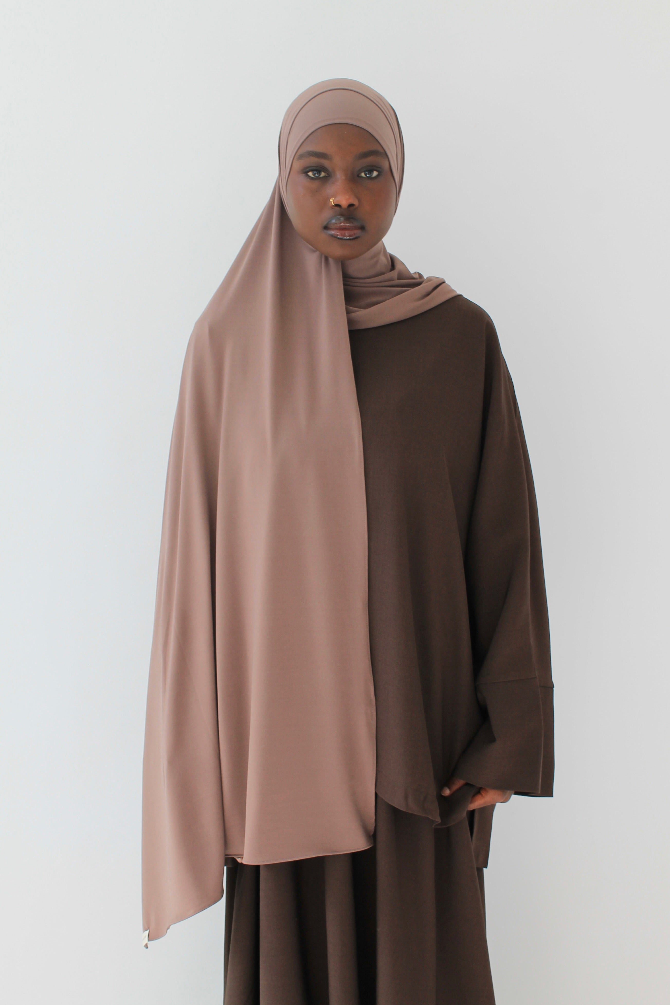 HIJAB JERSEY PREMIUM MOKA Mayssa Mastour