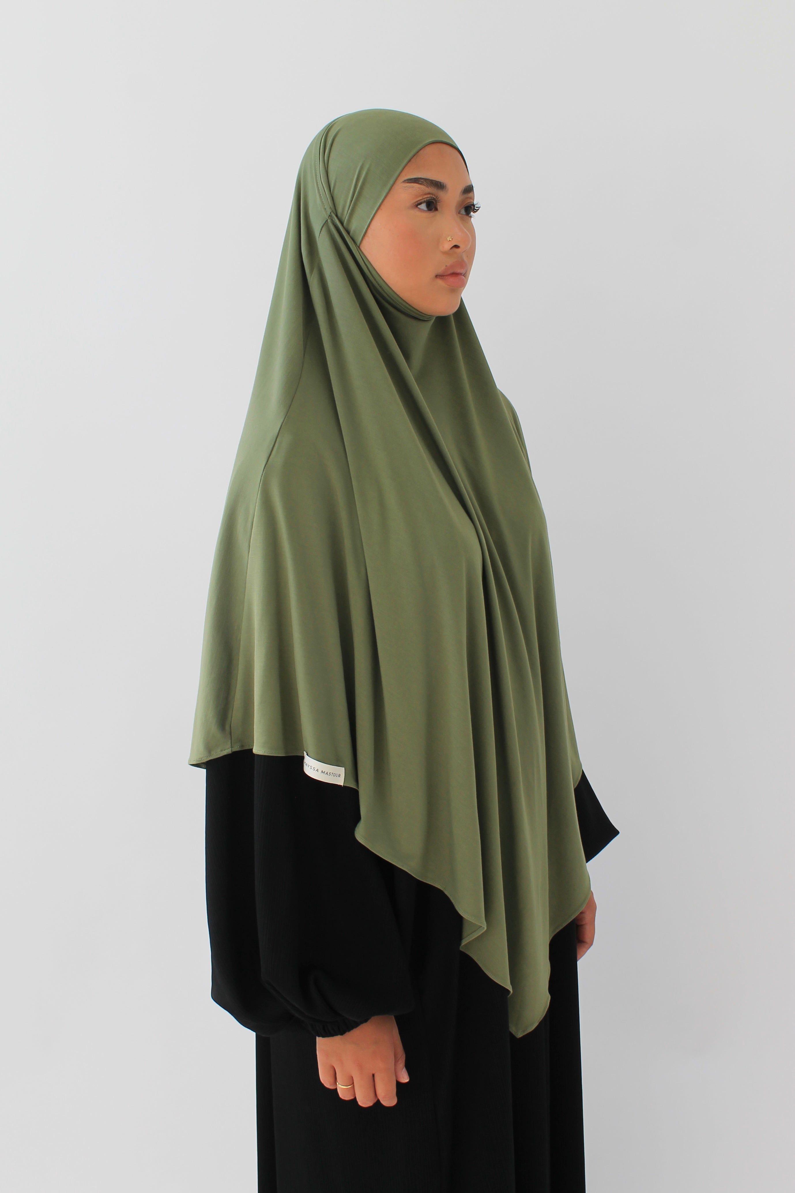 KHIMAR JERSEY BAMBOO COURT VERT OLIVE Mayssa Mastour