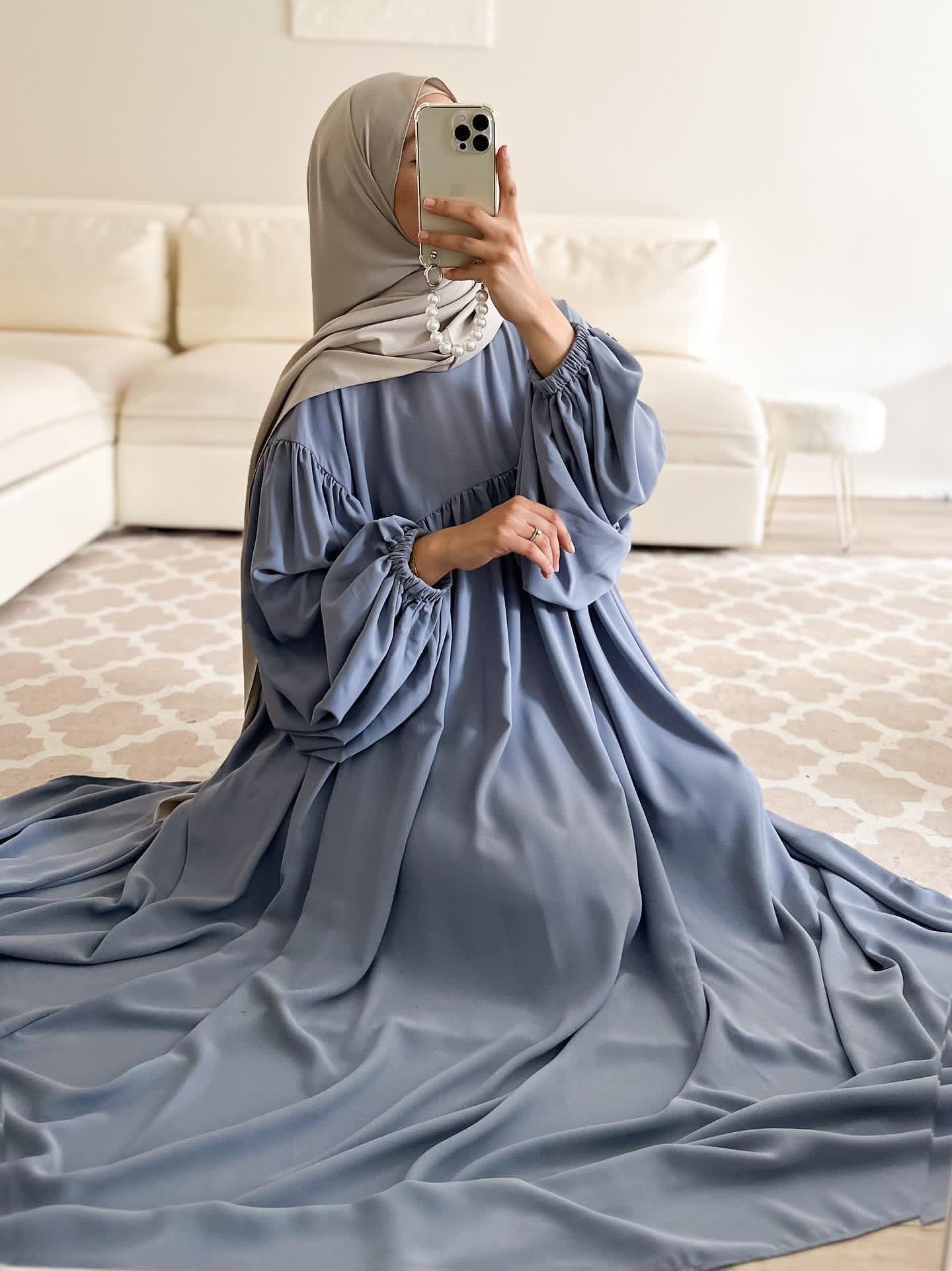 ABAYA RAYHANA SOIE DE MEDINE [QUALITE PREMIUM]