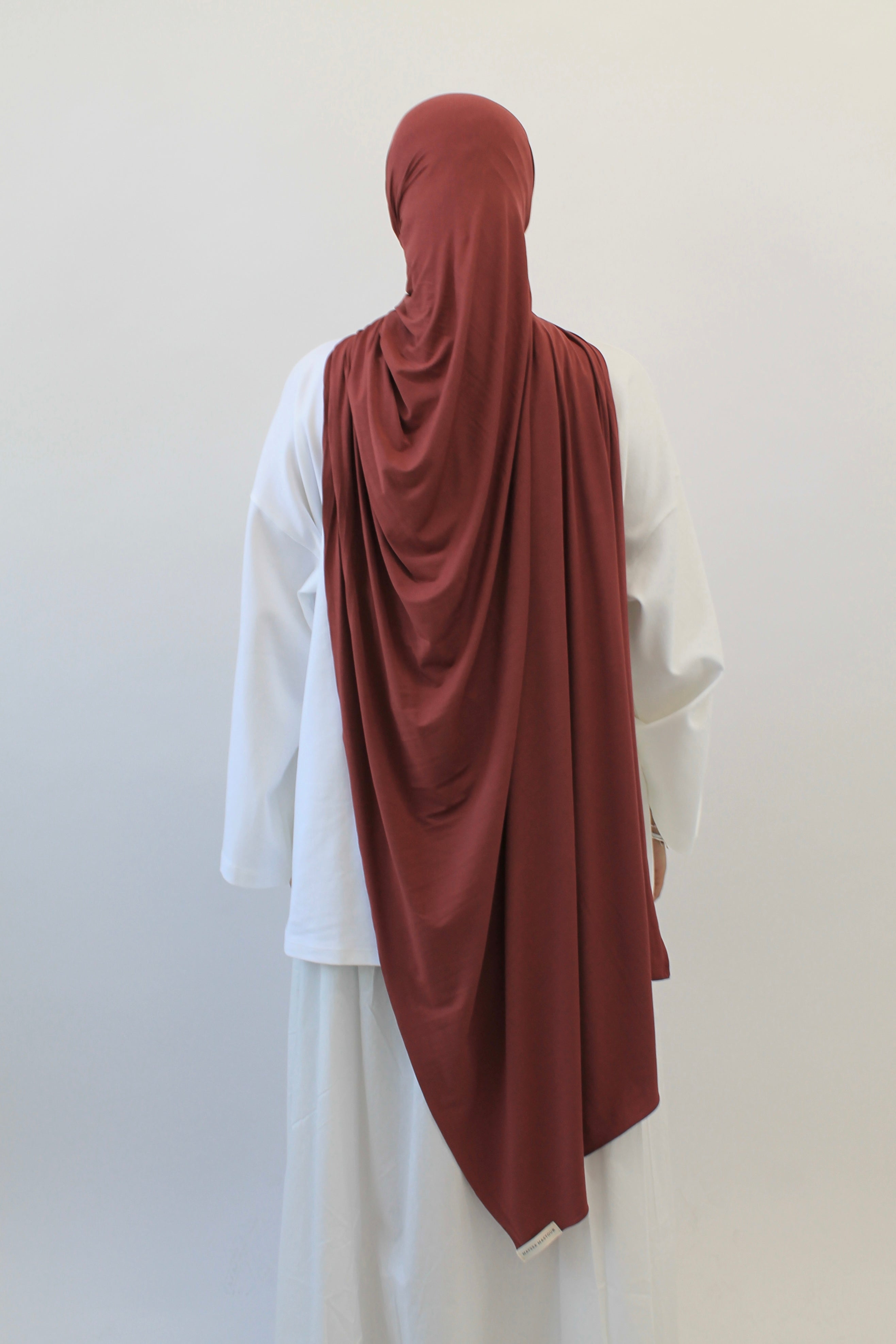 HIJAB JERSEY BAMBOO CORAIL Mayssa Mastour