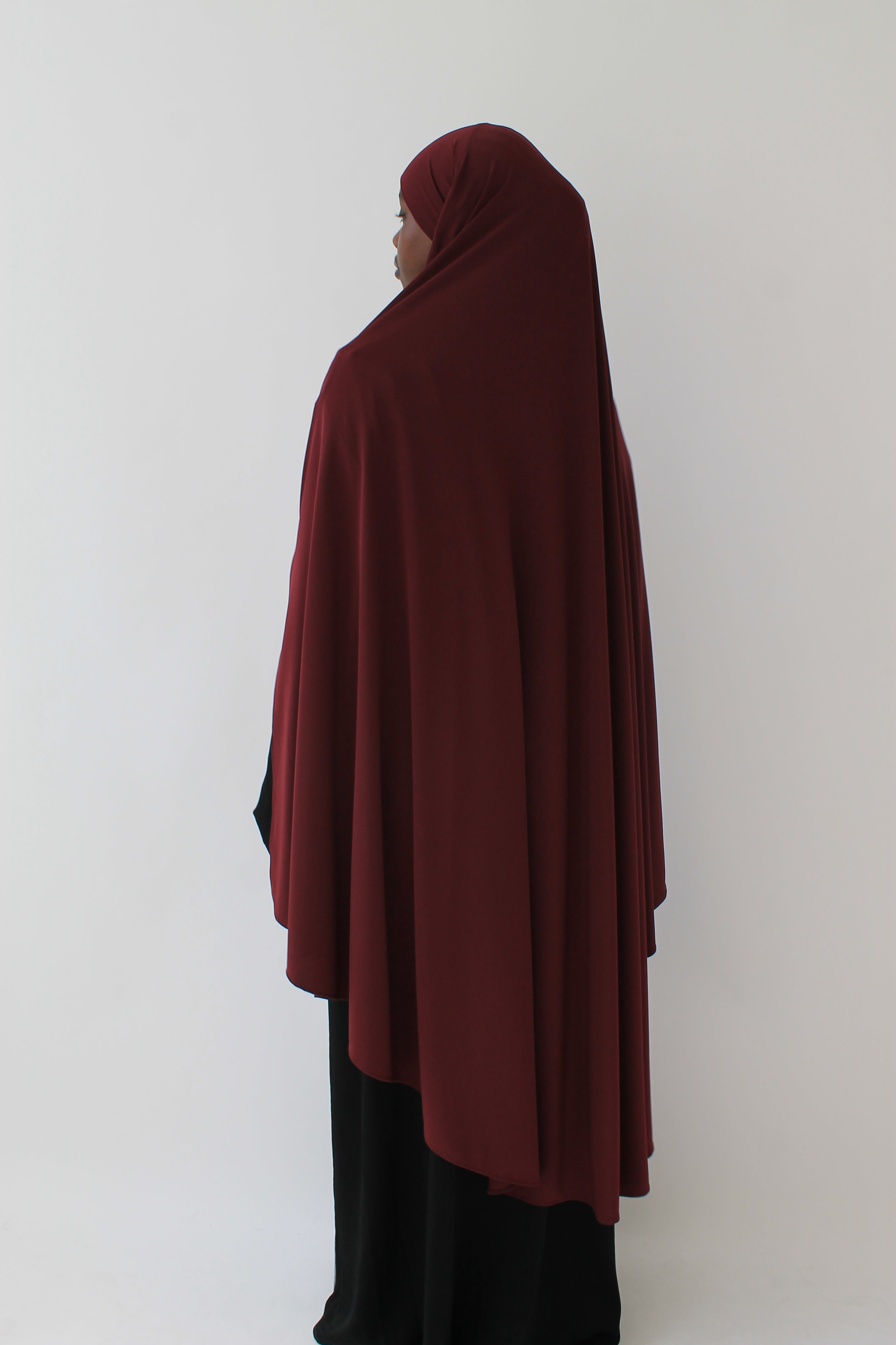KHIMAR JERSEY PREMIUM À FENTES LONG Mayssa Mastour