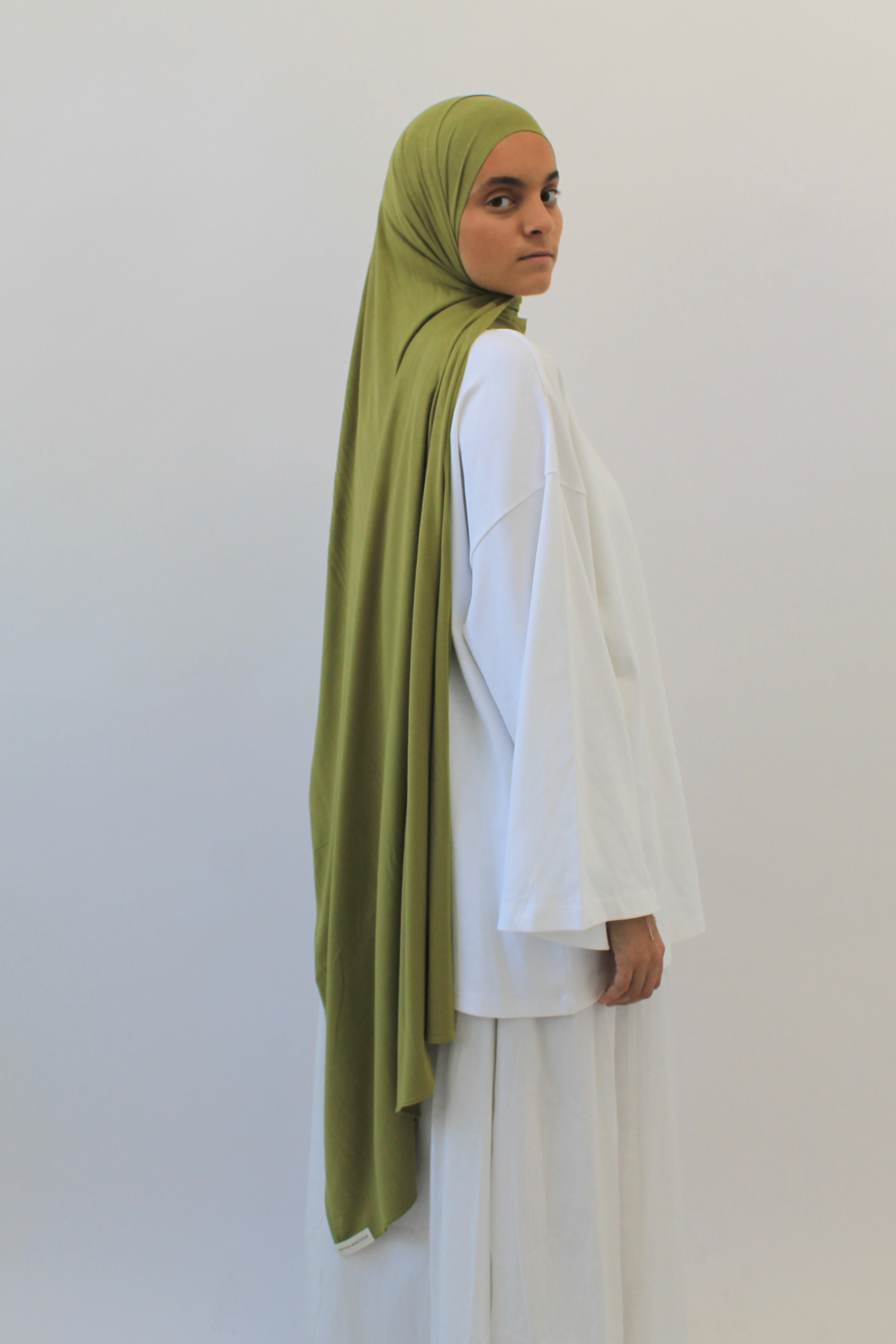 HIJAB JERSEY BAMBOO VERT OLIVE Mayssa Mastour