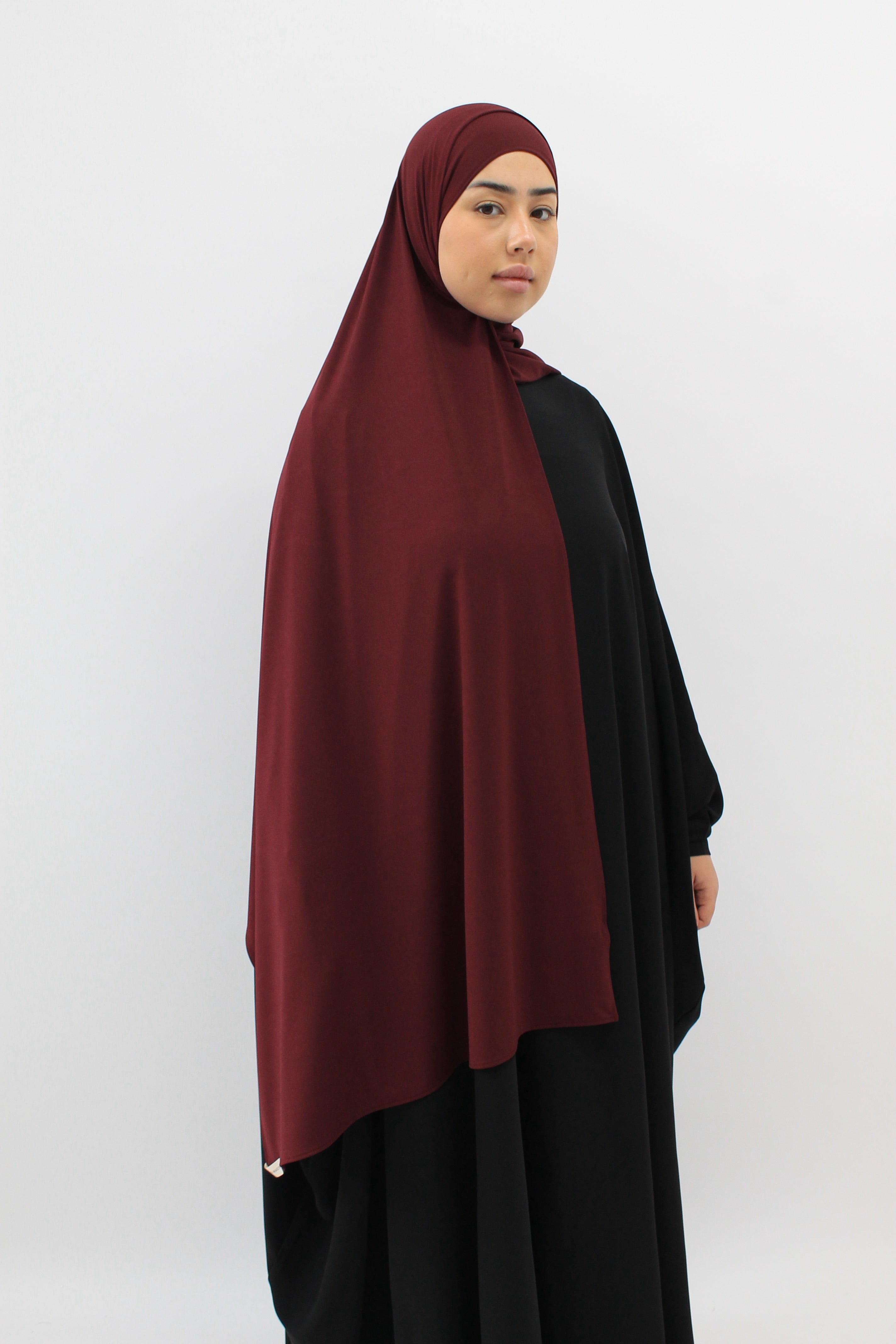 HIJAB JERSEY PREMIUM Bordeaux Mayssa Mastour