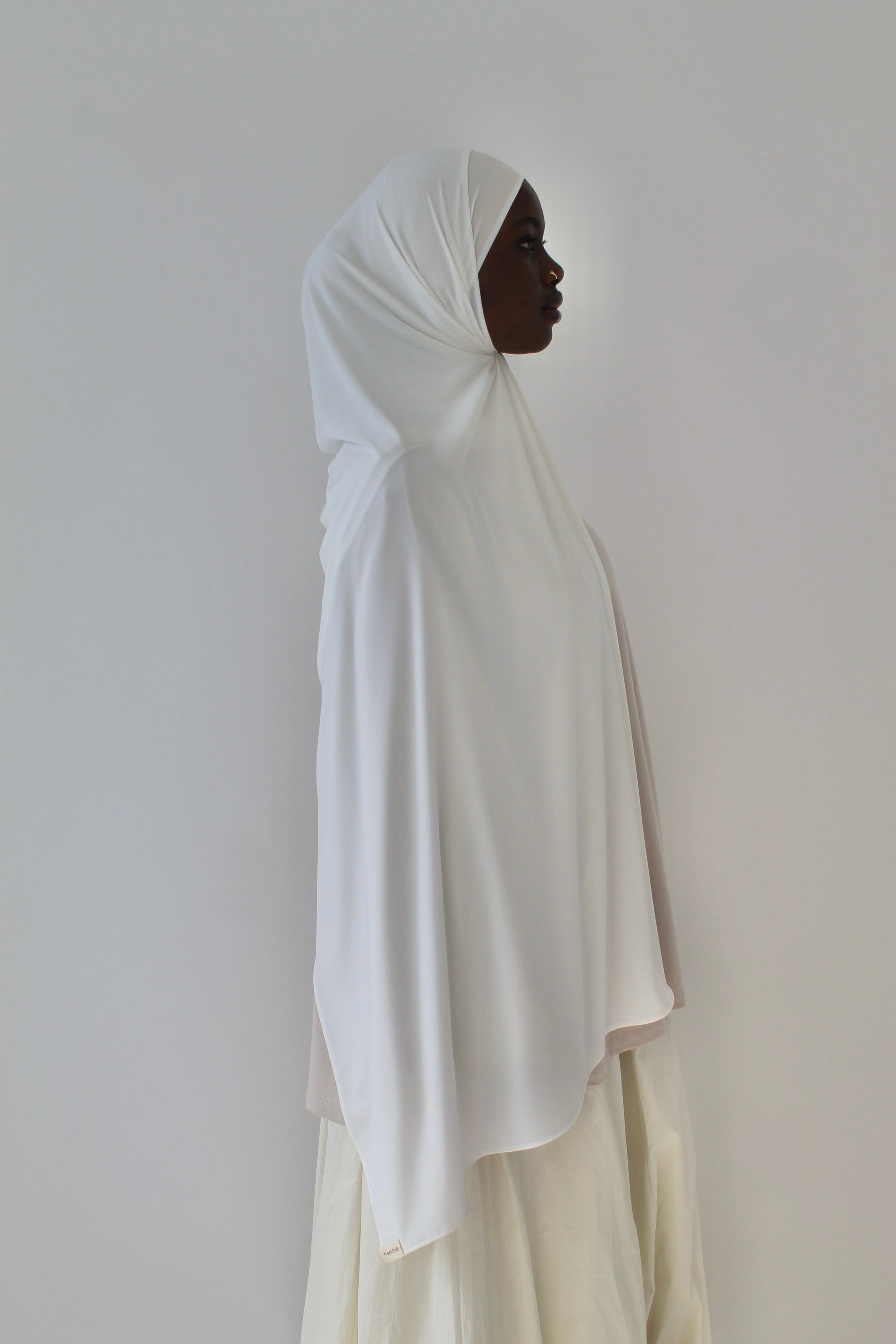 HIJAB JERSEY PREMIUM BLANC Mayssa Mastour