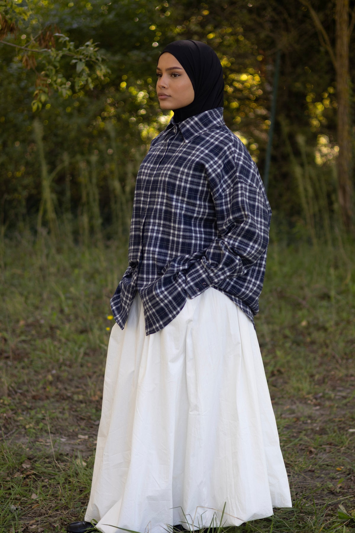 CHEMISE DUNE BLEU NUIT/BLANC Mayssa Mastour