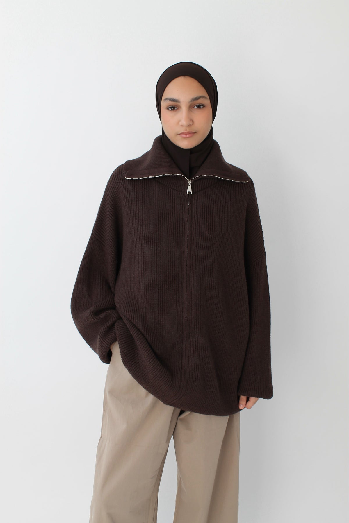 GILET ZIPPÉ Mayssa Mastour