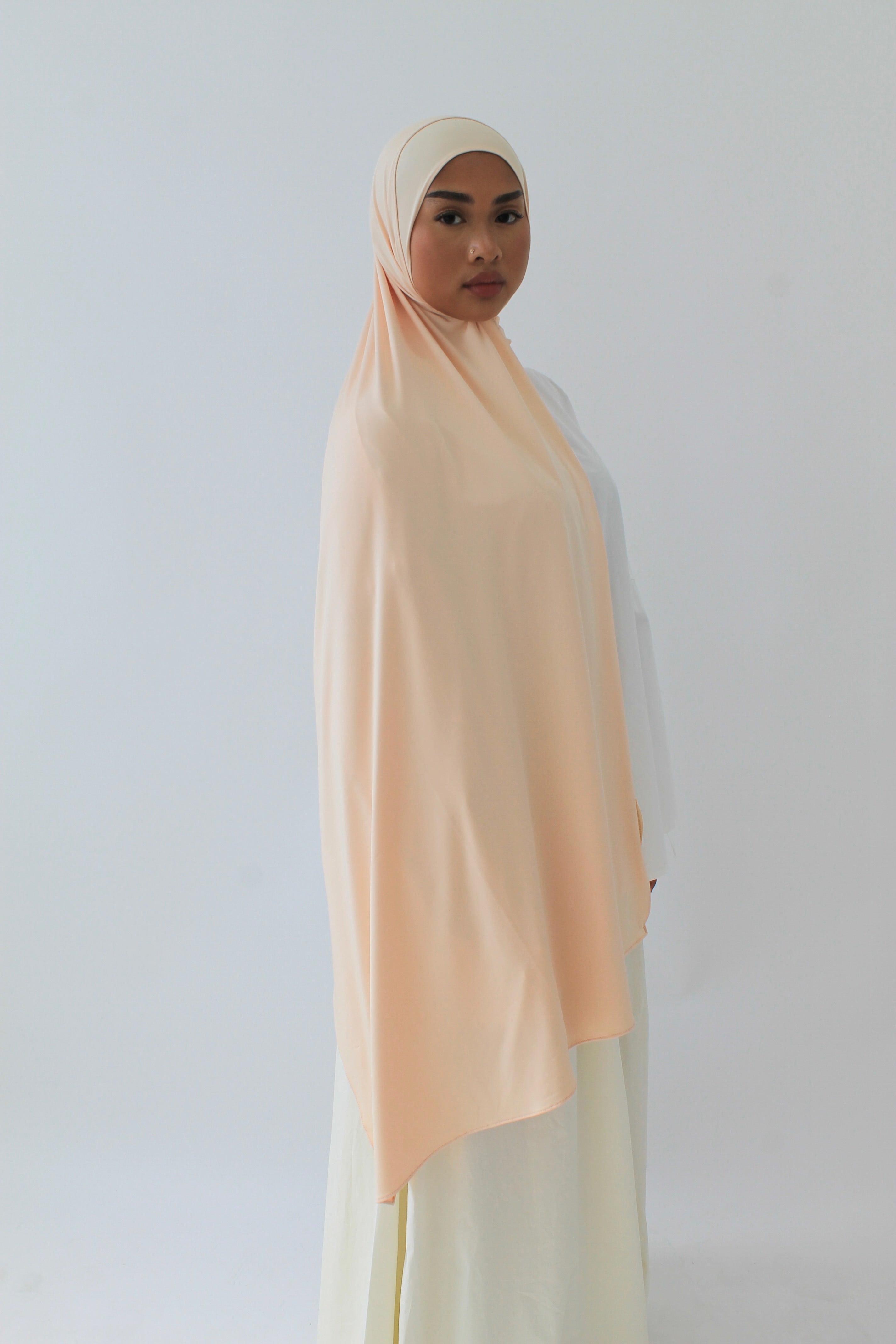 HIJAB JERSEY AIR ORANGE PASTEL Mayssa Mastour