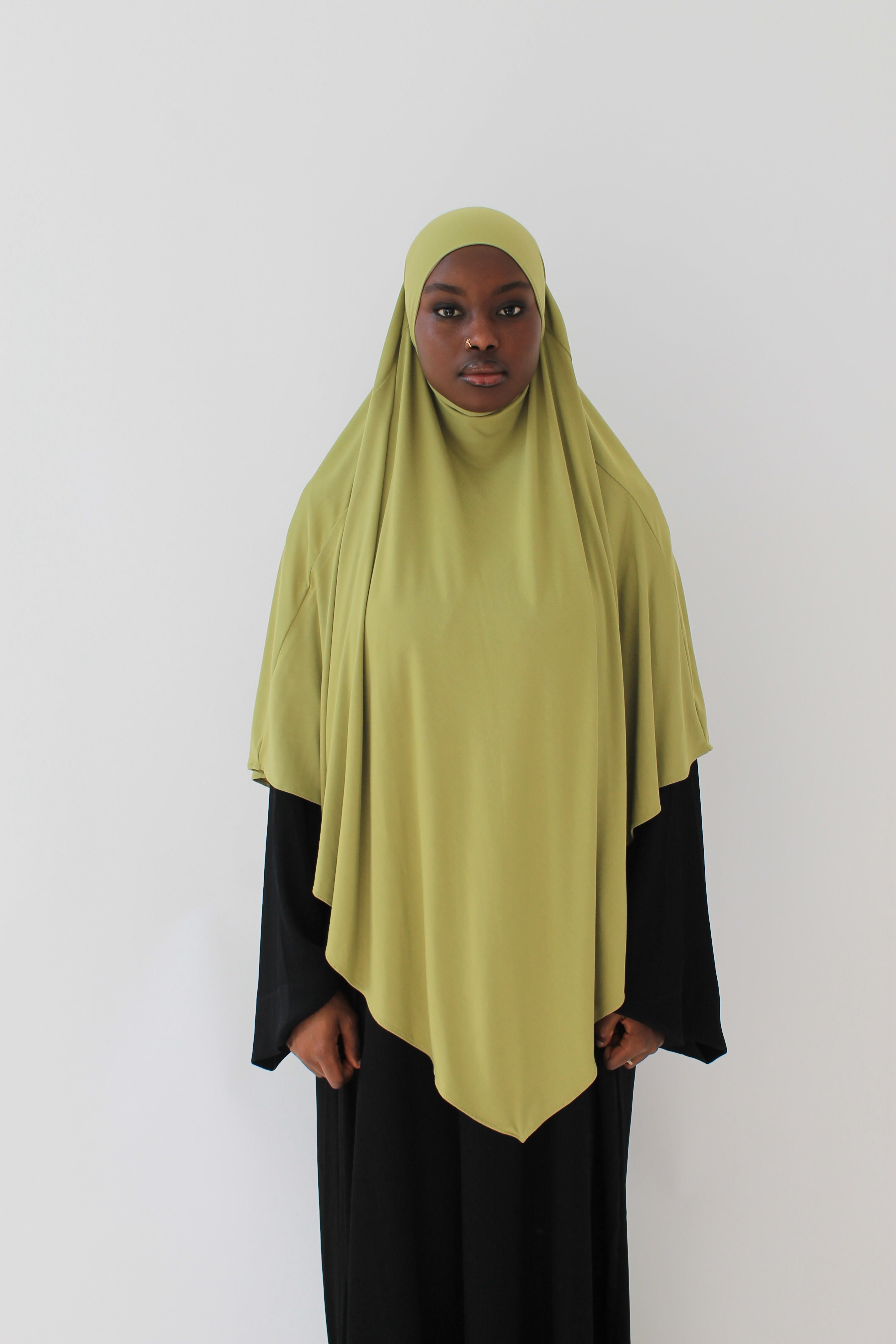 KHIMAR JERSEY BAMBOO COURT VERT OLIVE Mayssa Mastour