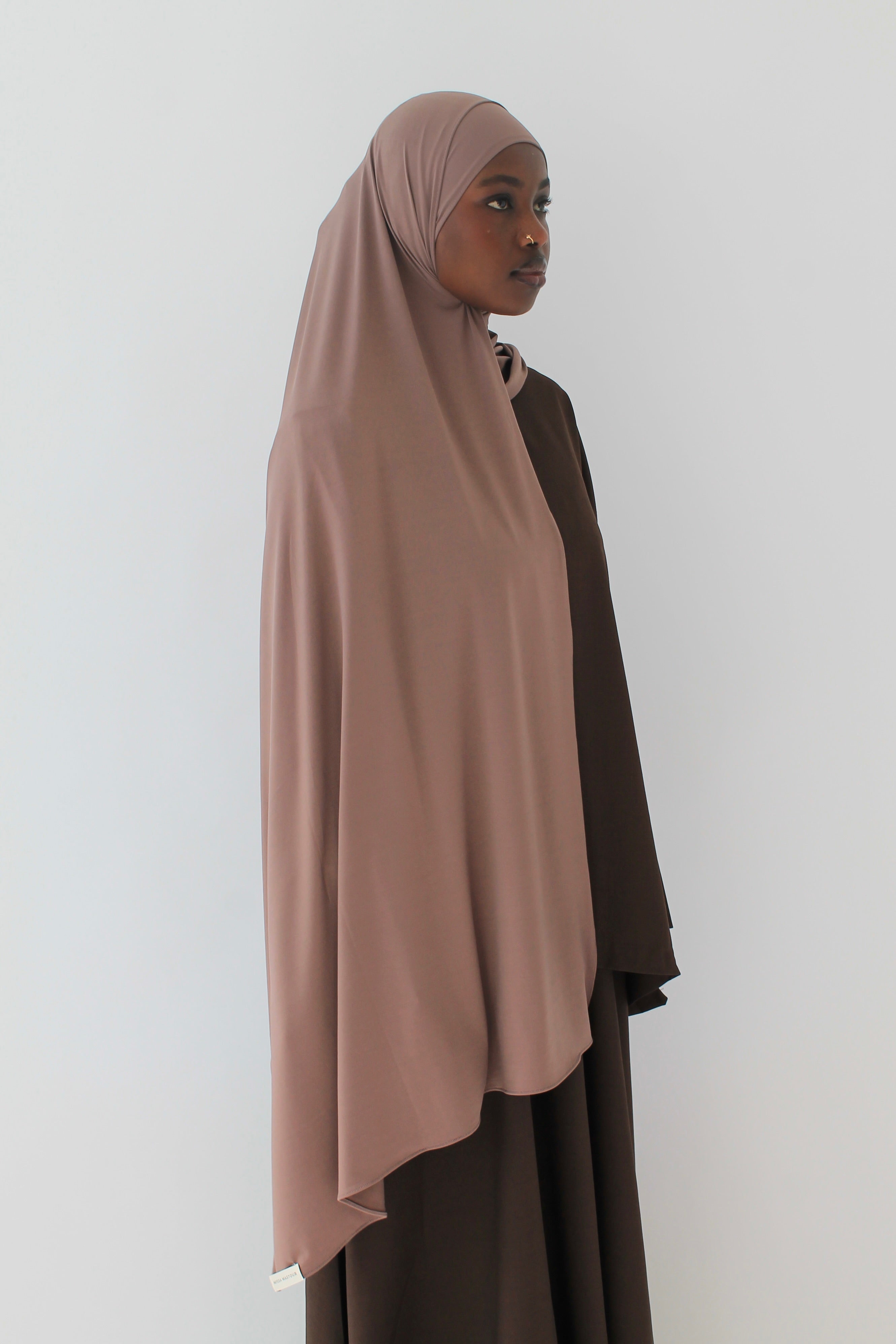 HIJAB JERSEY PREMIUM MOKA Mayssa Mastour
