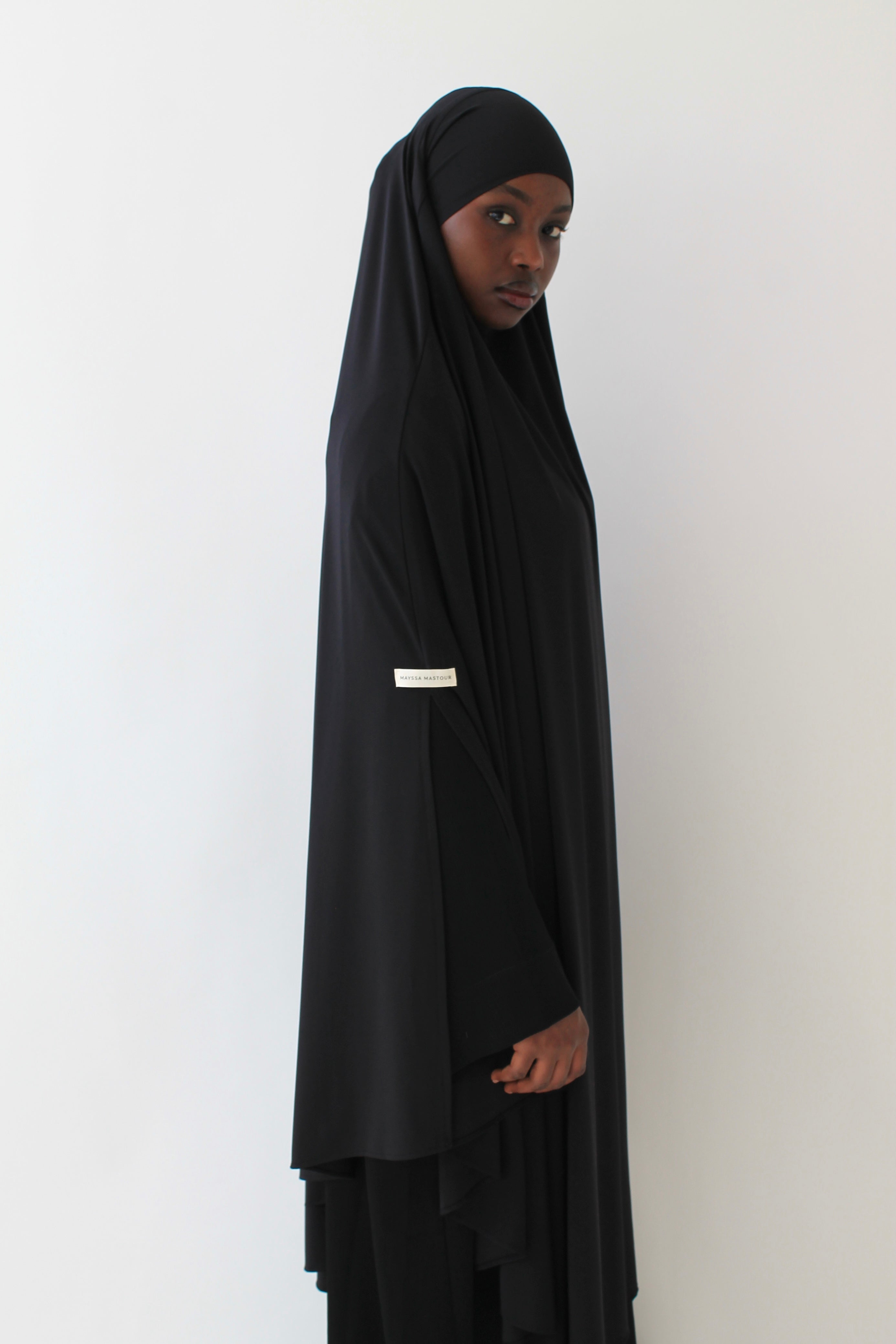 KHIMAR JERSEY PREMIUM À FENTES LONG Mayssa Mastour