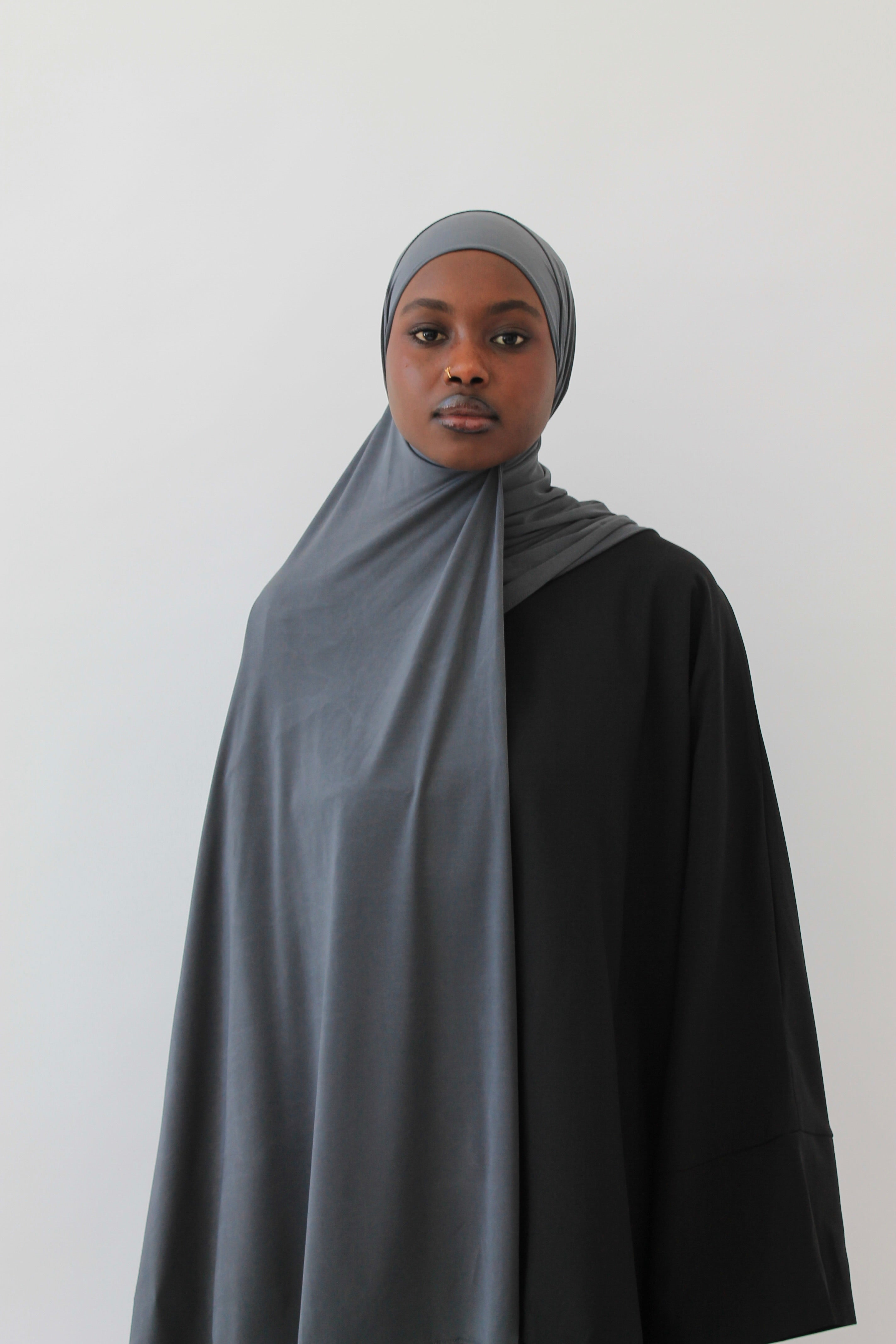 HIJAB JERSEY AIR GRIS FONCÉ Mayssa Mastour