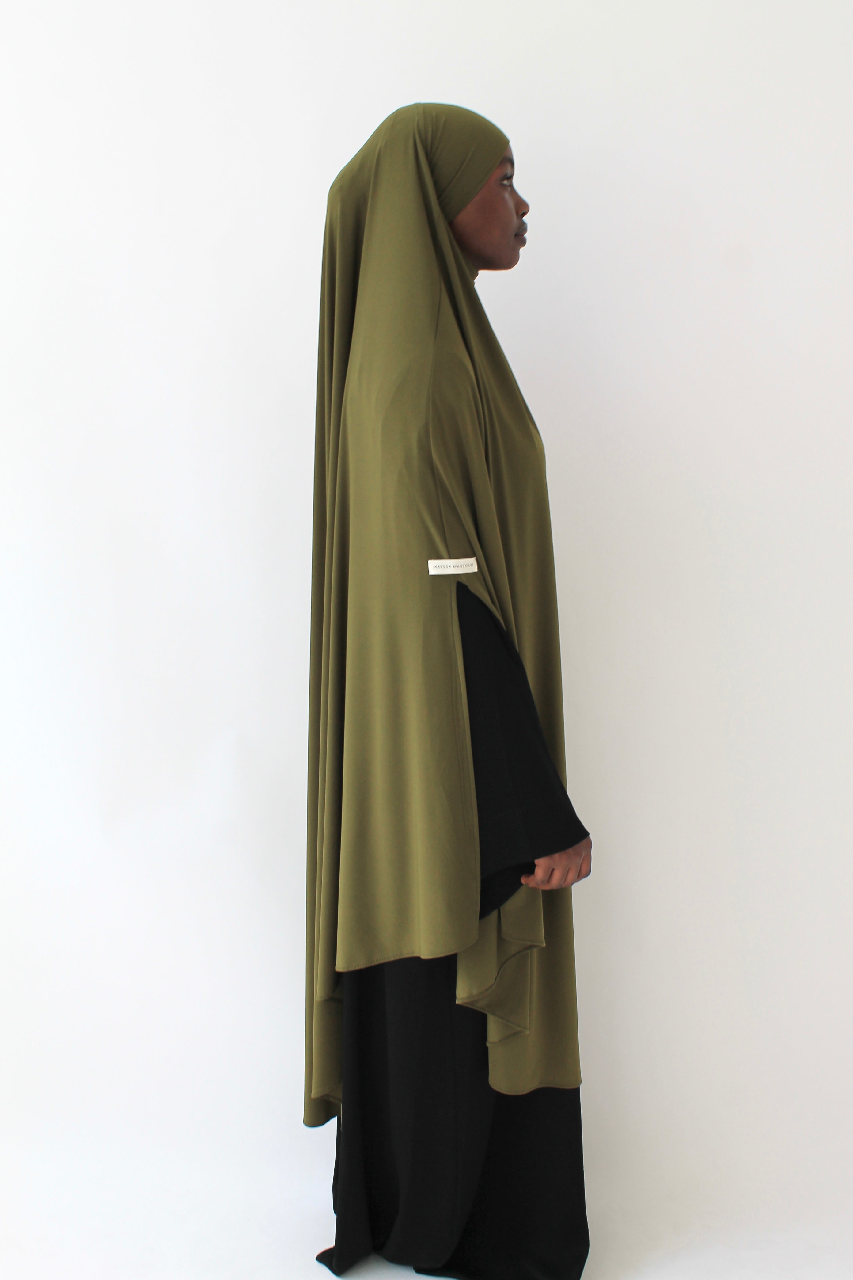 KHIMAR JERSEY PREMIUM À FENTES LONG Mayssa Mastour