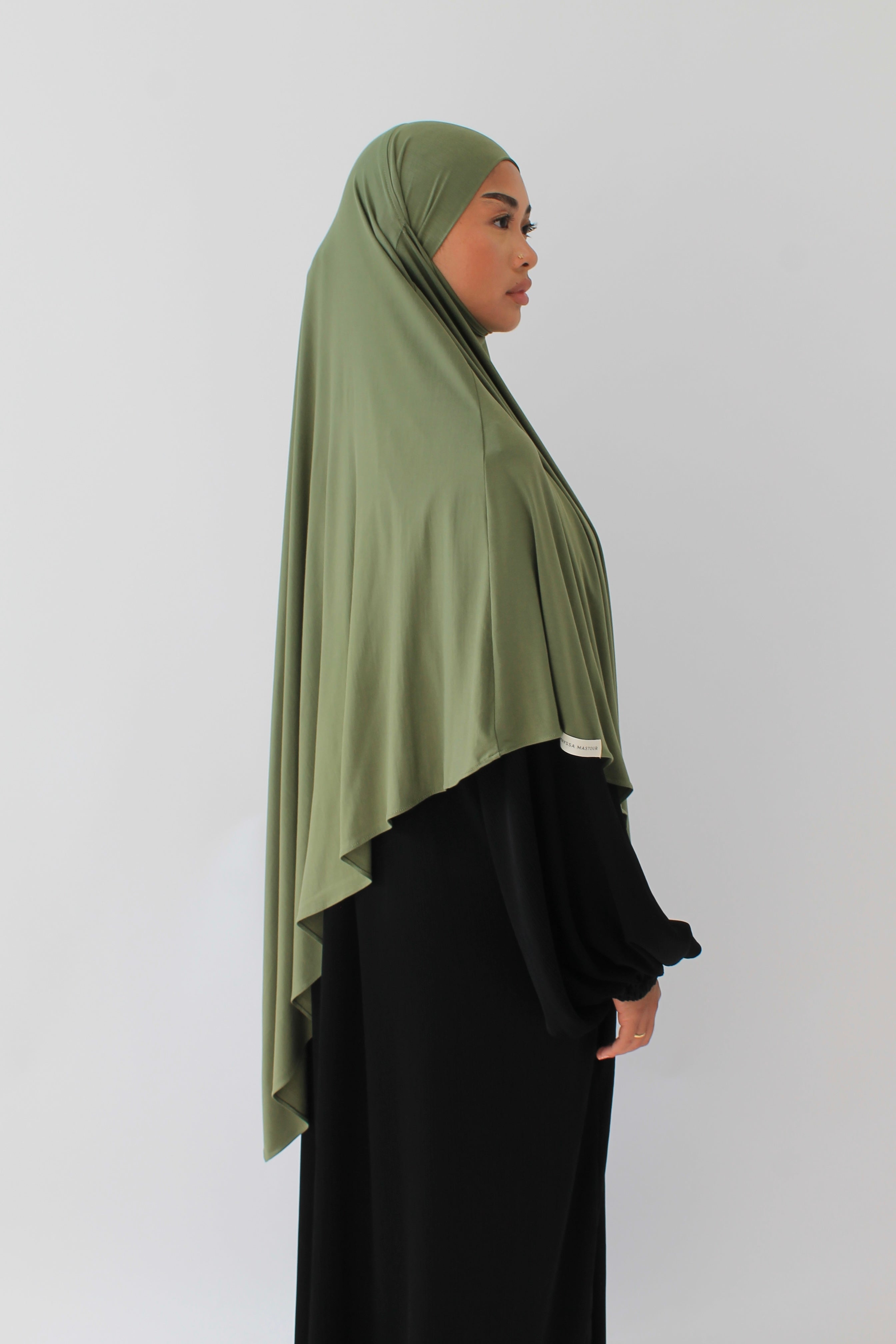 KHIMAR JERSEY BAMBOO COURT VERT OLIVE Mayssa Mastour