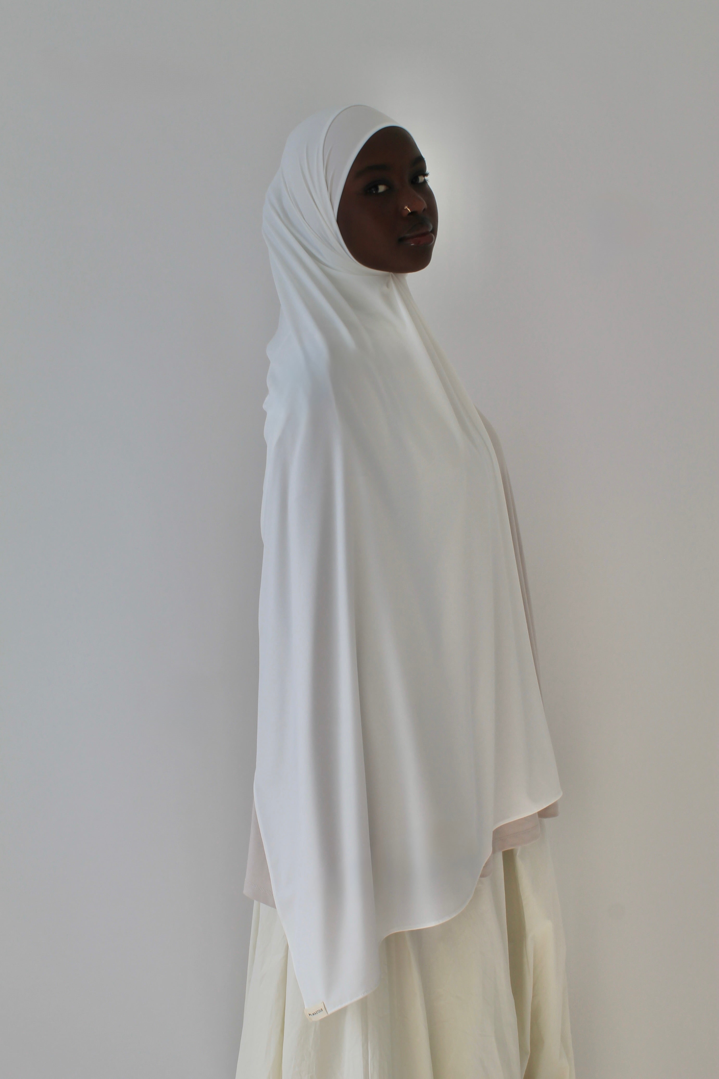 HIJAB JERSEY PREMIUM BLANC Mayssa Mastour