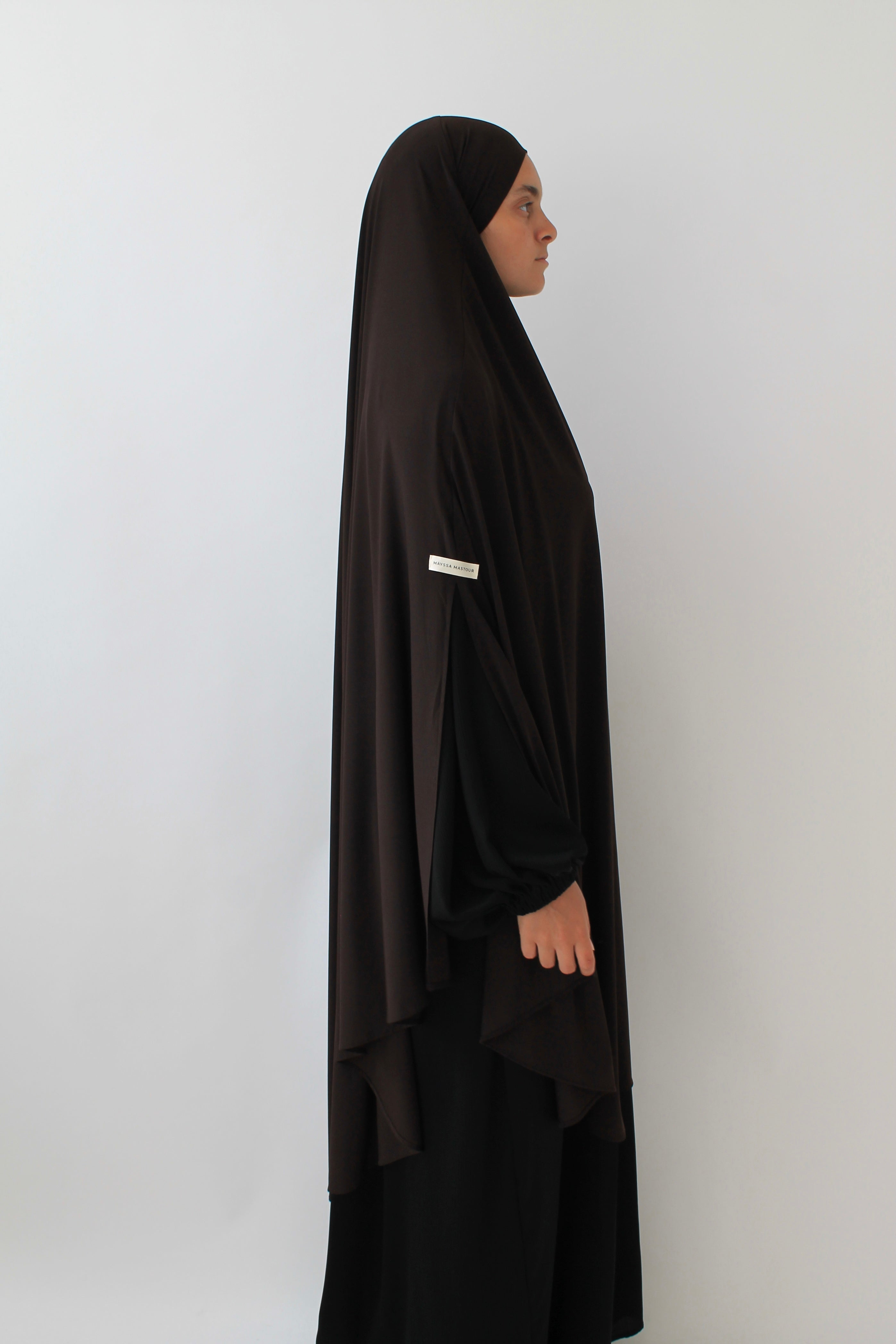 KHIMAR JERSEY PREMIUM À FENTES LONG Mayssa Mastour