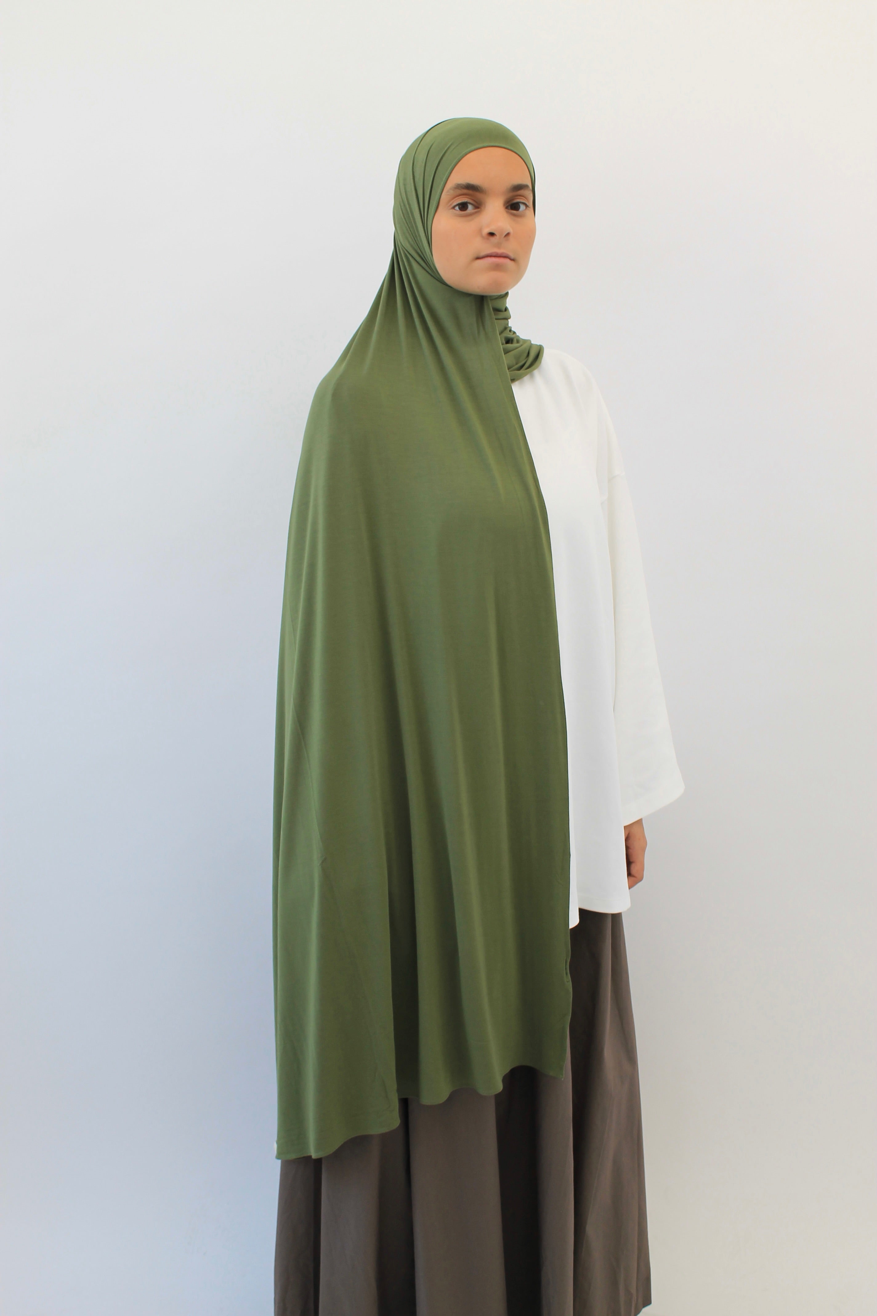 HIJAB JERSEY BAMBOO KAKI Mayssa Mastour