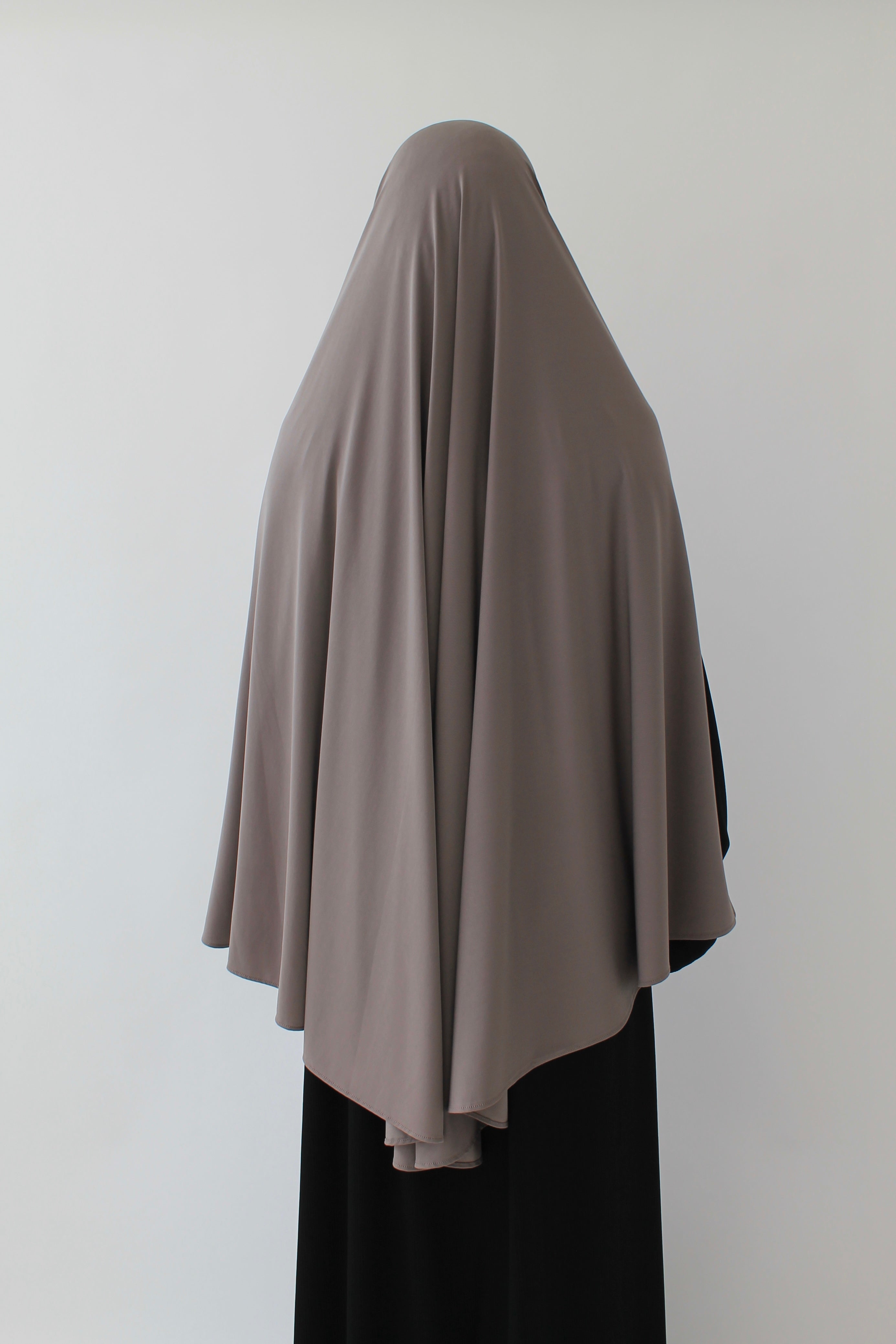 KHIMAR JERSEY PREMIUM À FENTES COURT Mayssa Mastour