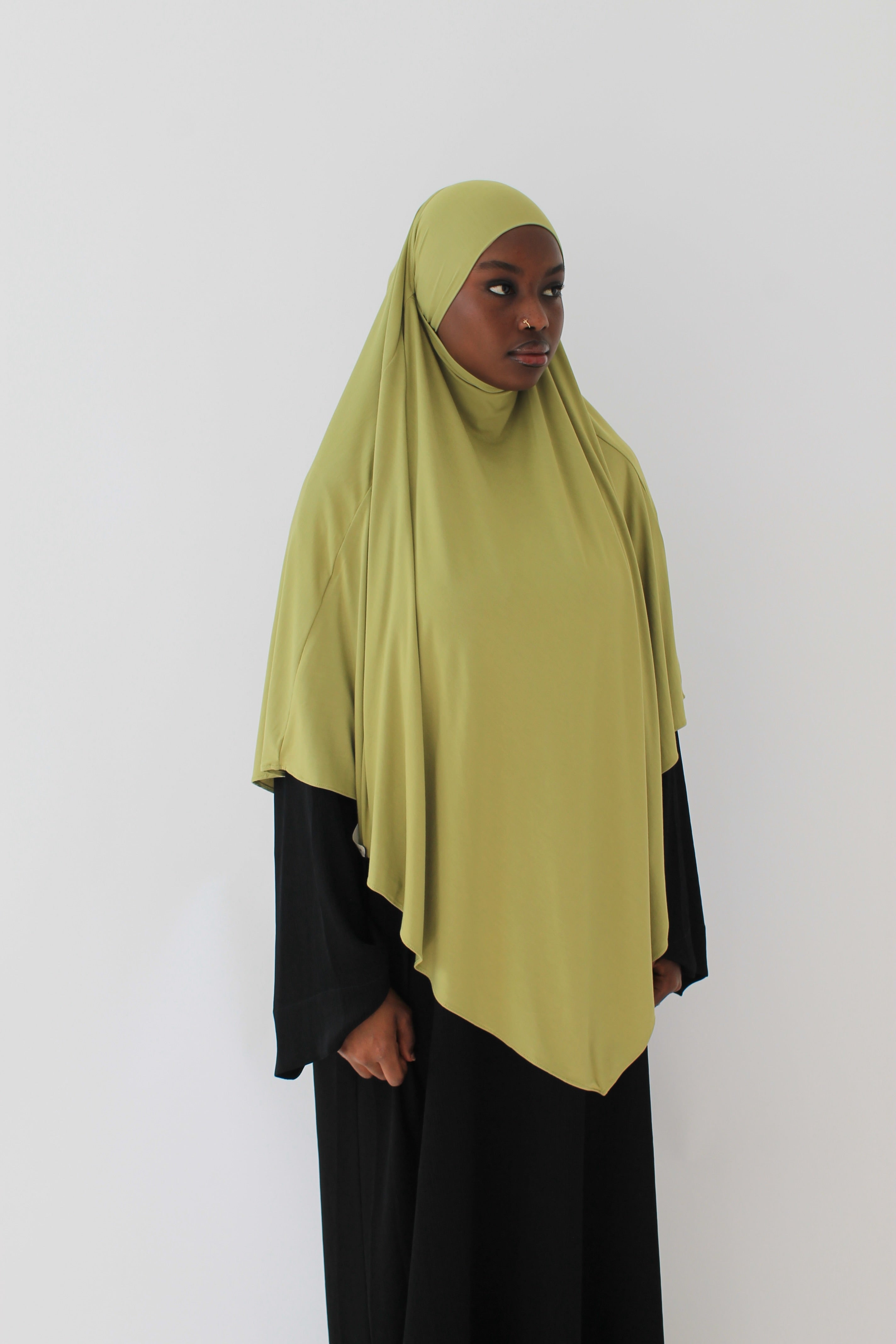 KHIMAR JERSEY BAMBOO COURT VERT OLIVE Mayssa Mastour