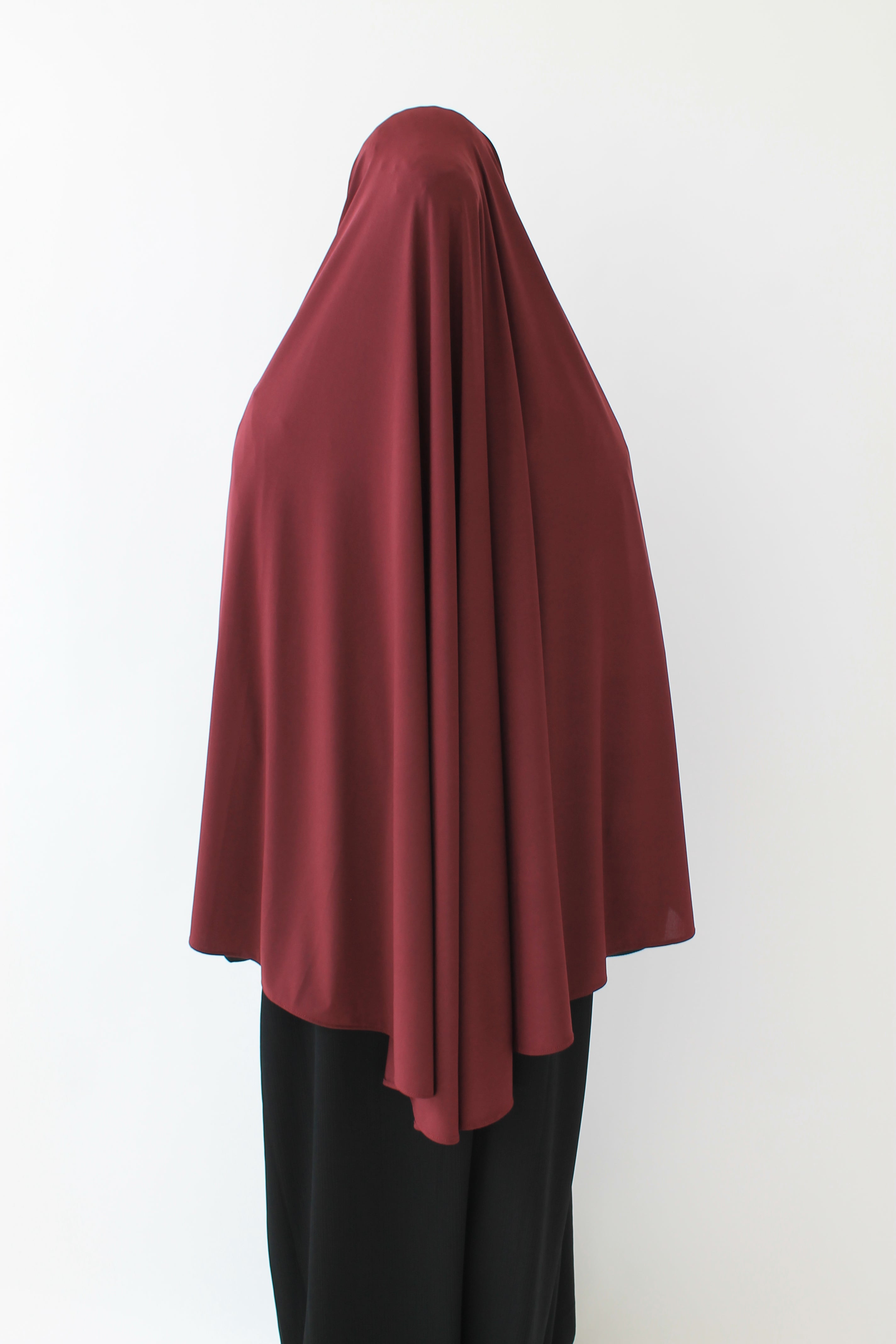 KHIMAR JERSEY PREMIUM À FENTES COURT Mayssa Mastour