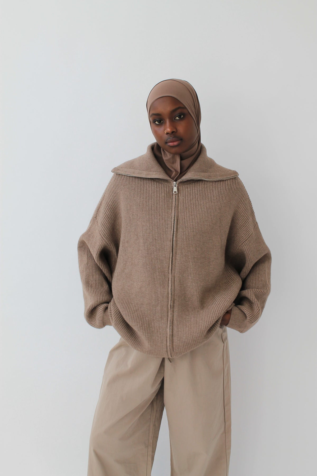 GILET ZIPPÉ Mayssa Mastour