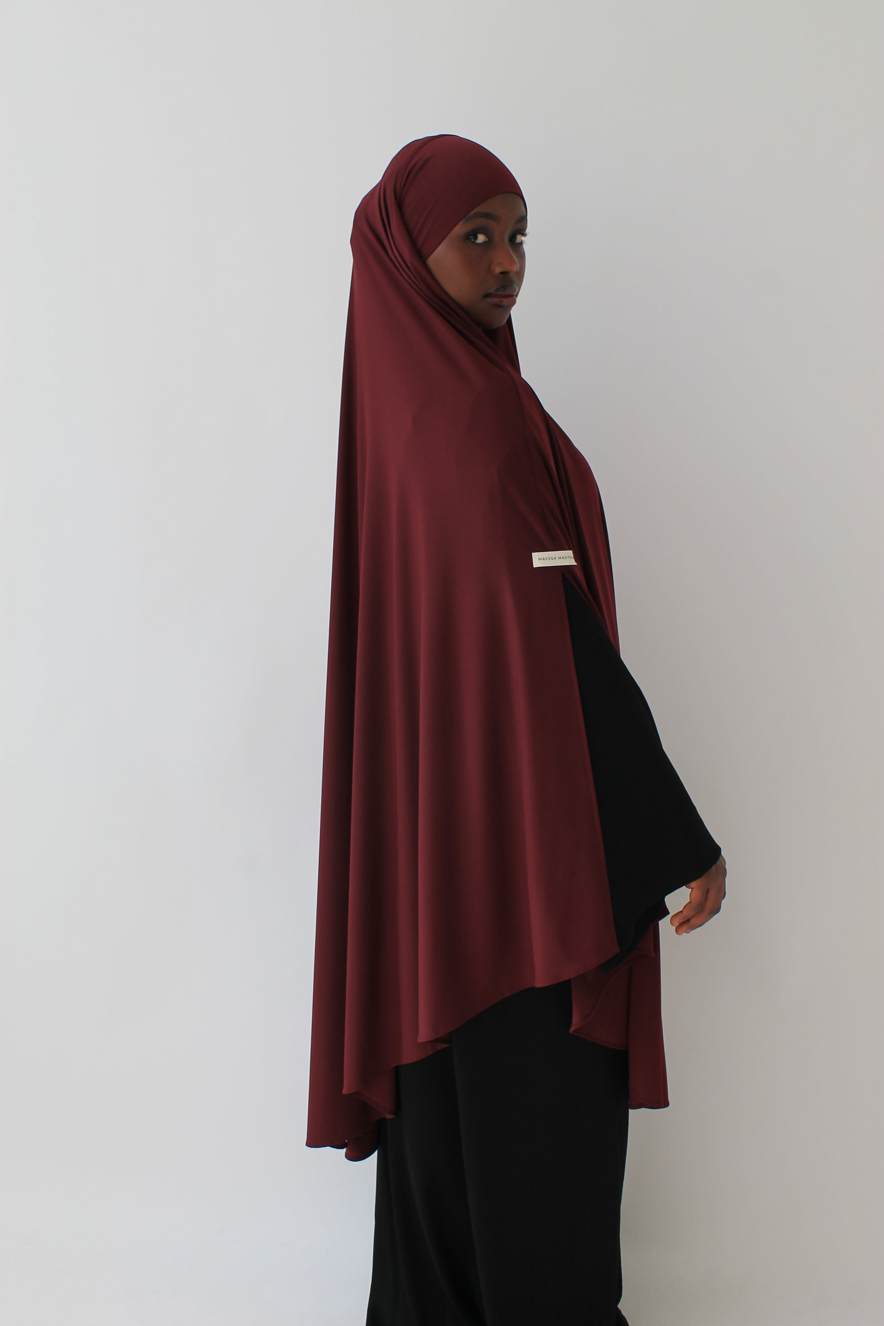 KHIMAR JERSEY PREMIUM À FENTES LONG Mayssa Mastour