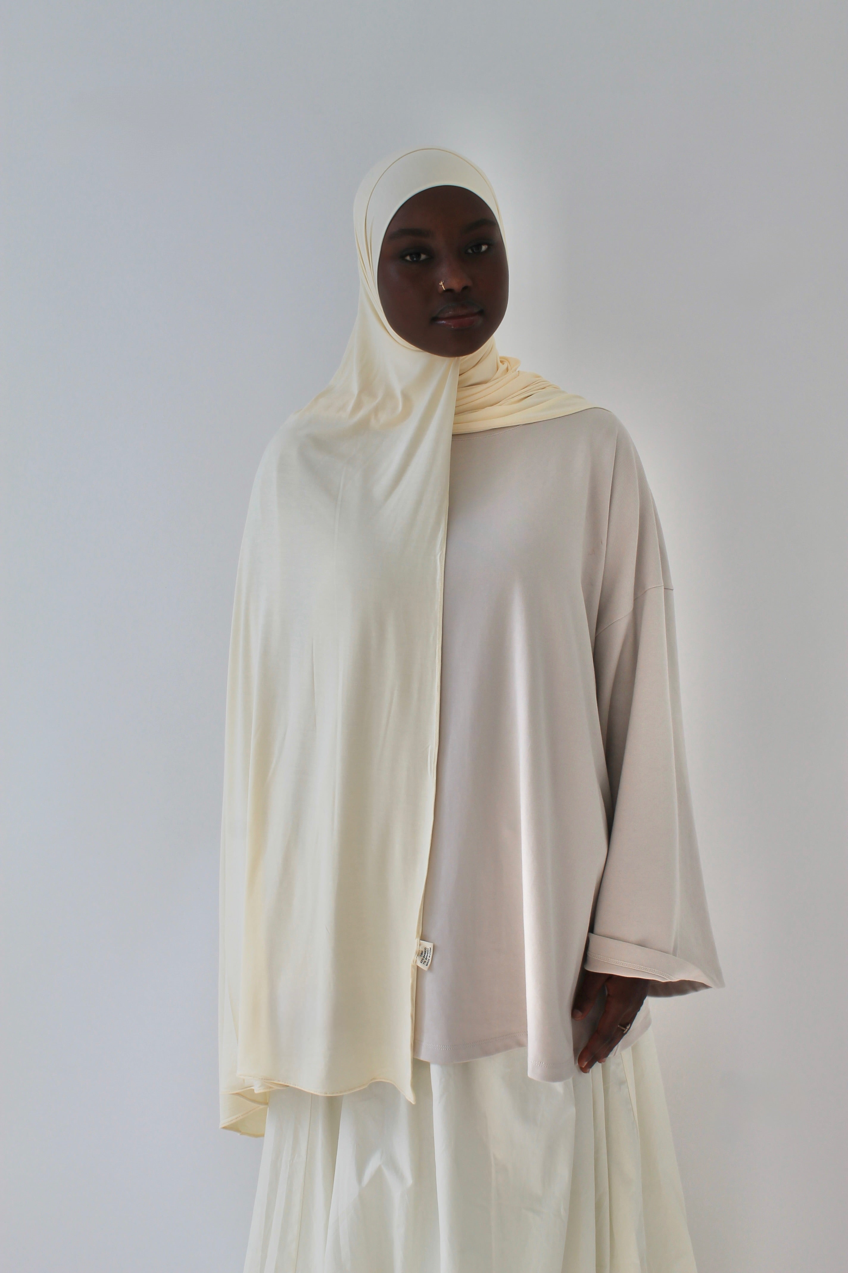 HIJAB JERSEY BAMBOO JAUNE BEURRE Mayssa Mastour