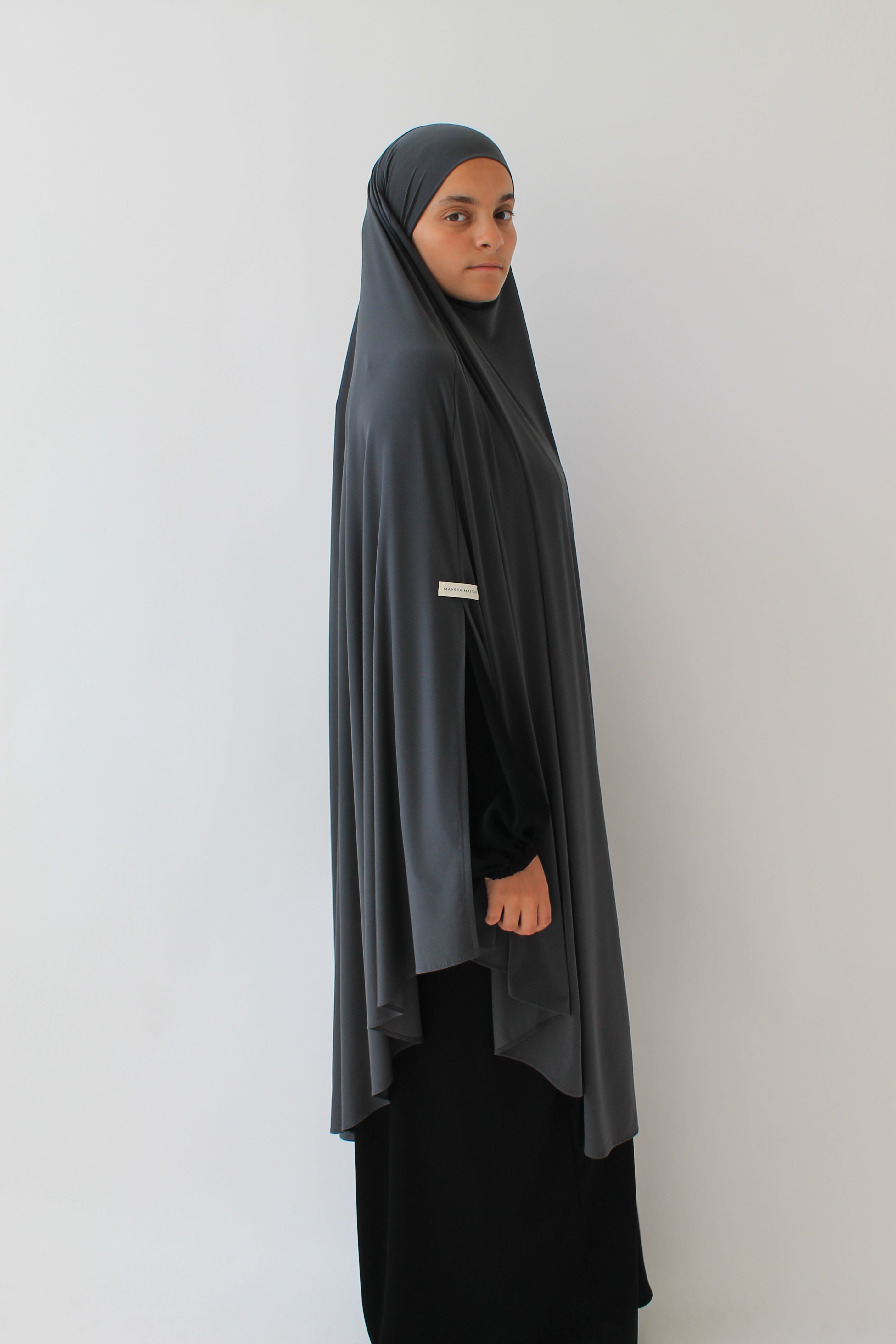 KHIMAR JERSEY PREMIUM À FENTES LONG Mayssa Mastour