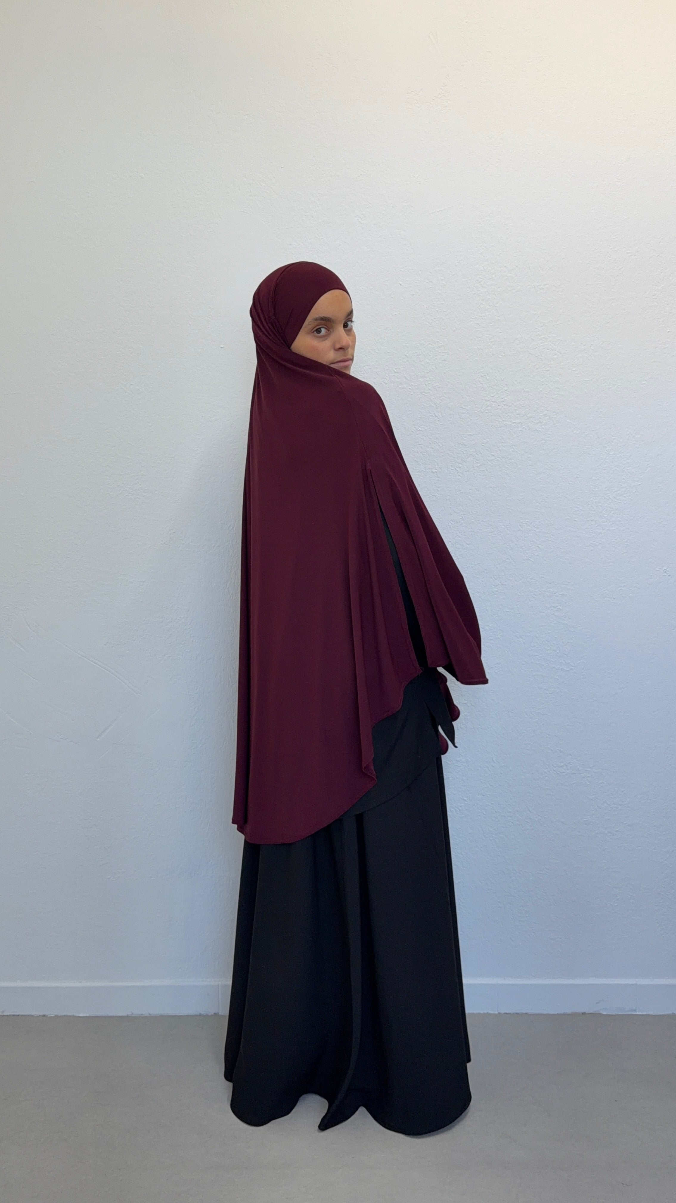 KHIMAR JERSEY PREMIUM À FENTES Mayssa Mastour