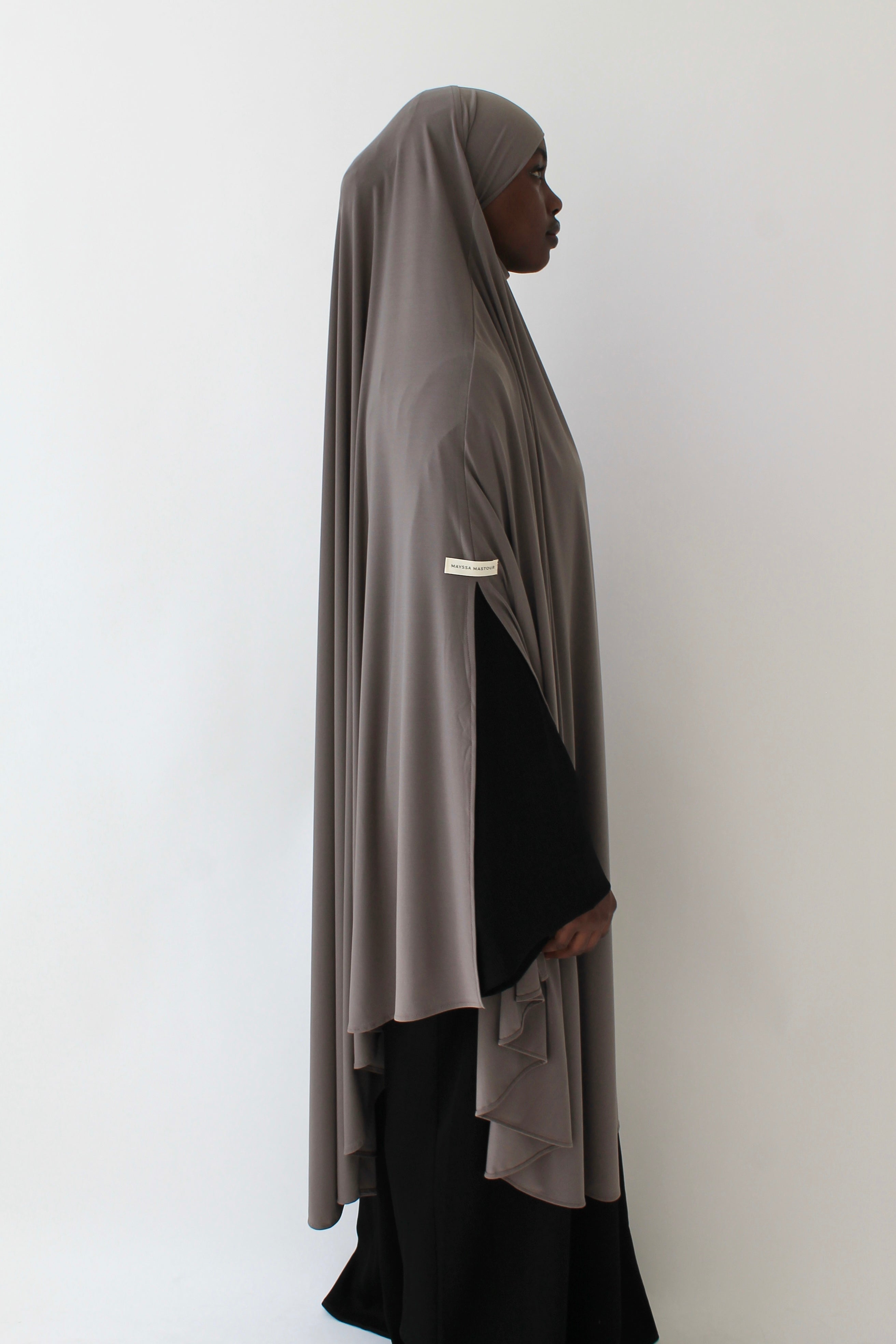 KHIMAR JERSEY PREMIUM À FENTES LONG Mayssa Mastour