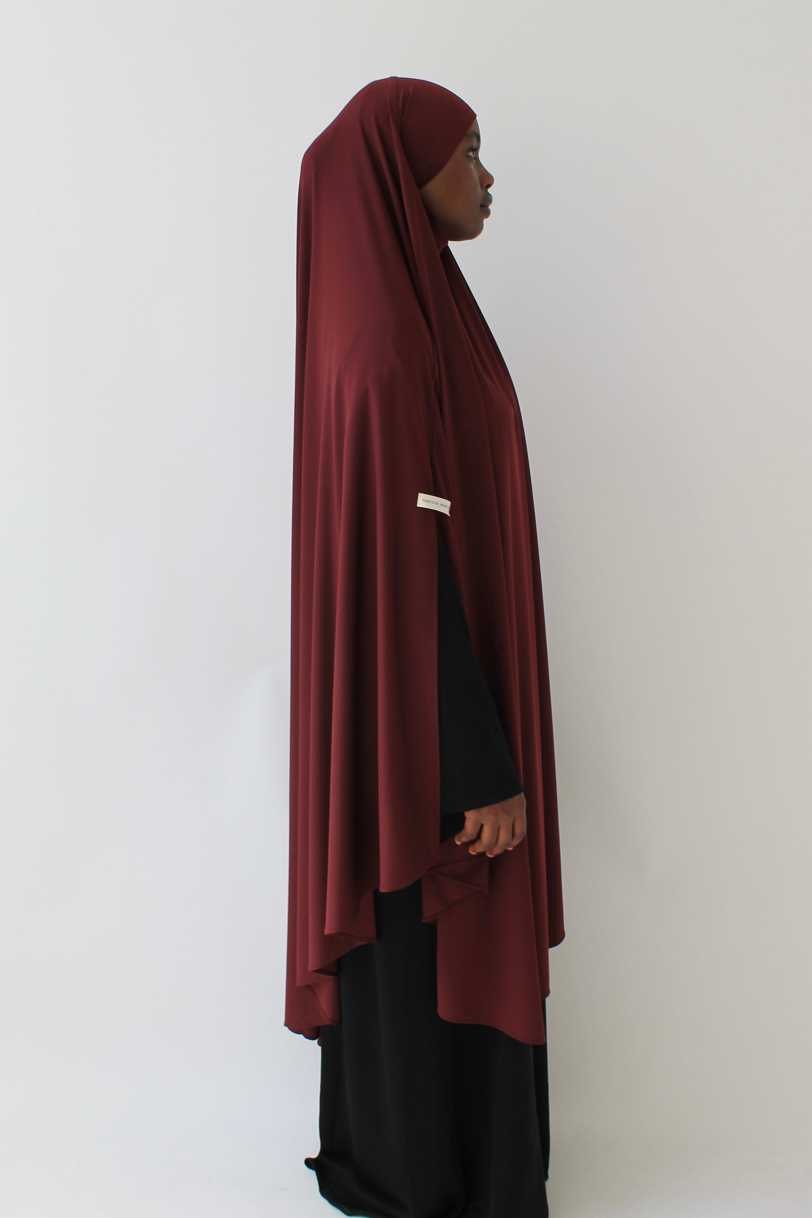 KHIMAR JERSEY PREMIUM À FENTES LONG Mayssa Mastour