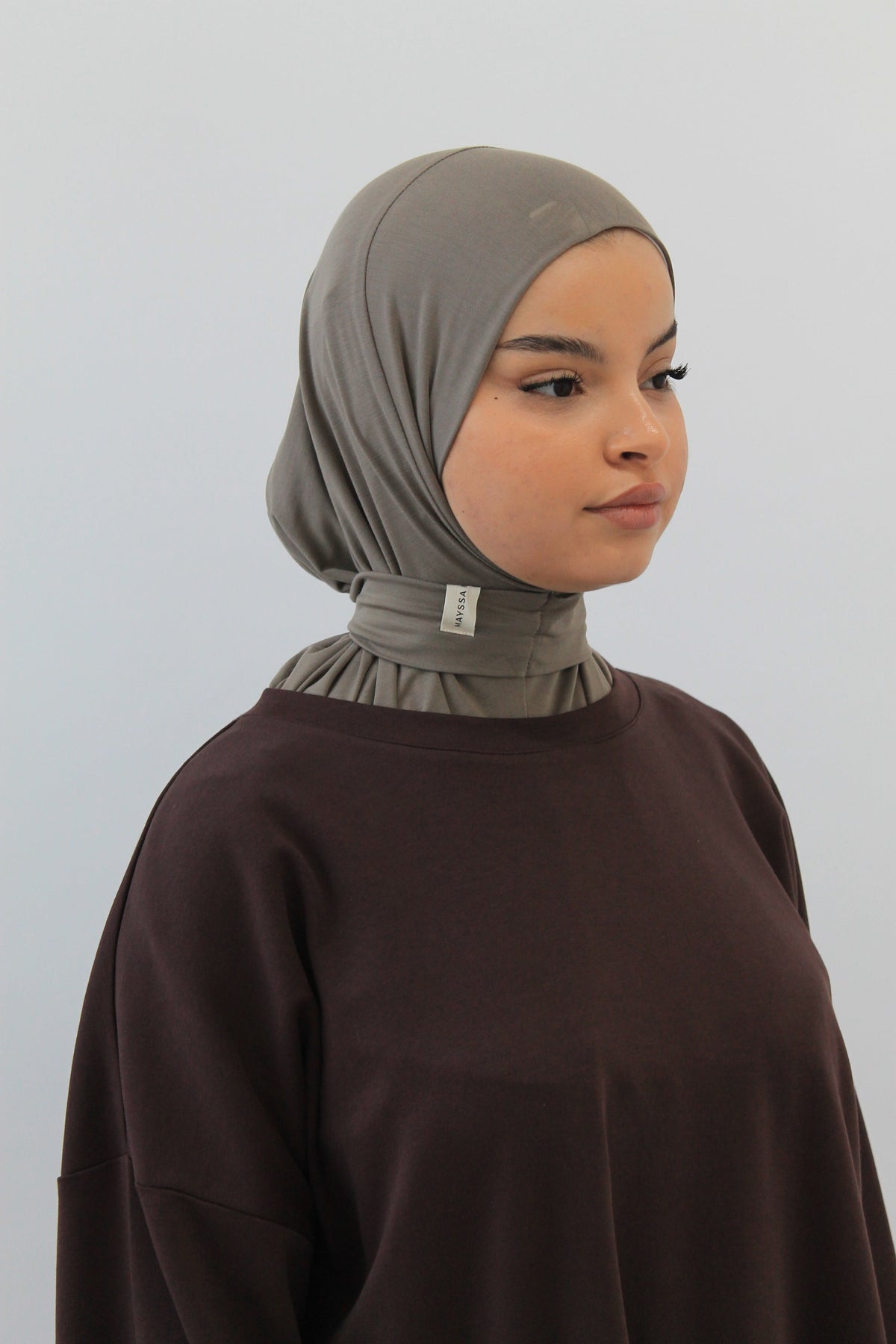 CAGOULE JERSEY BAMBOO Taupe Mayssa Mastour