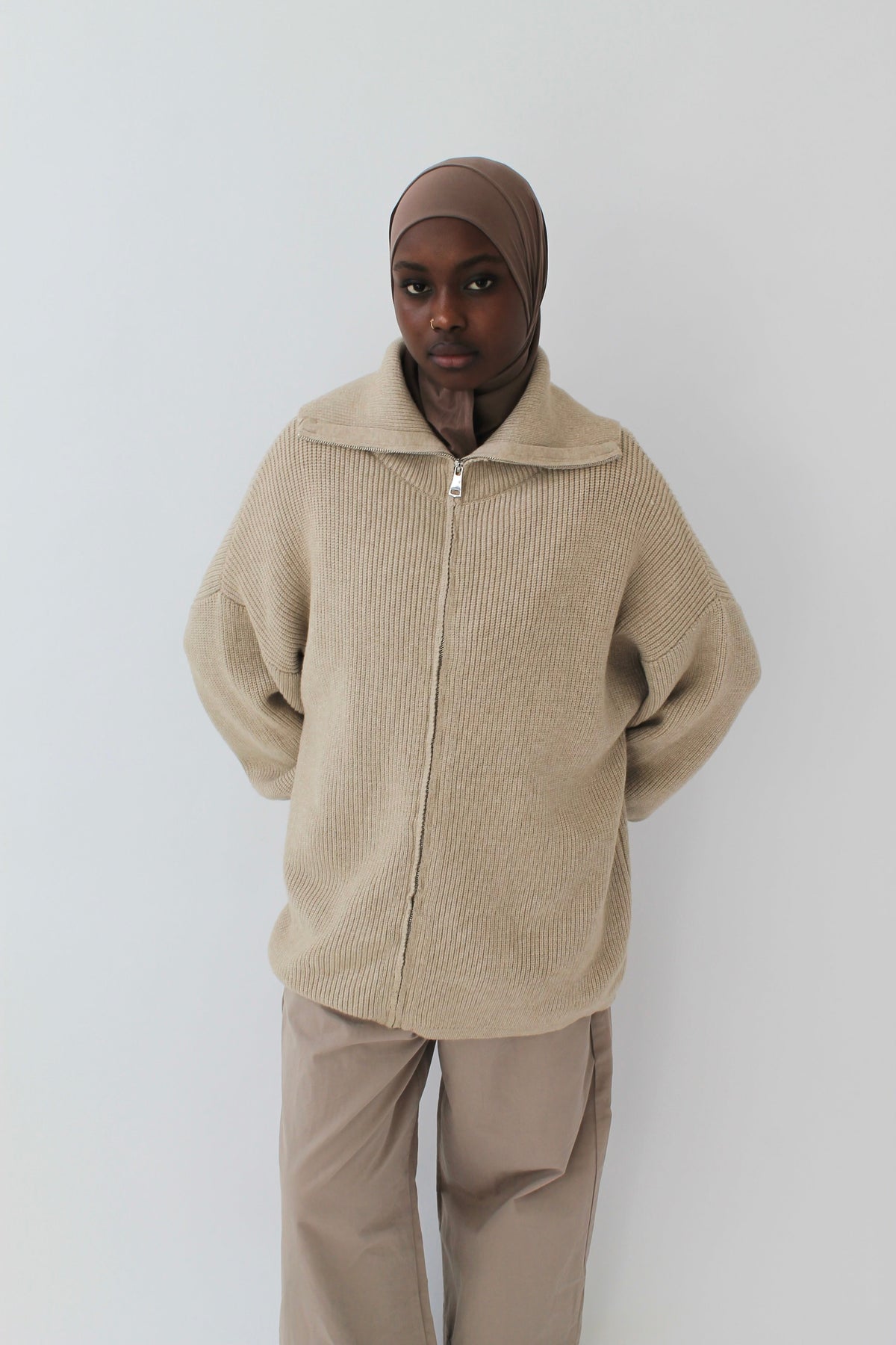 GILET ZIPPÉ Mayssa Mastour