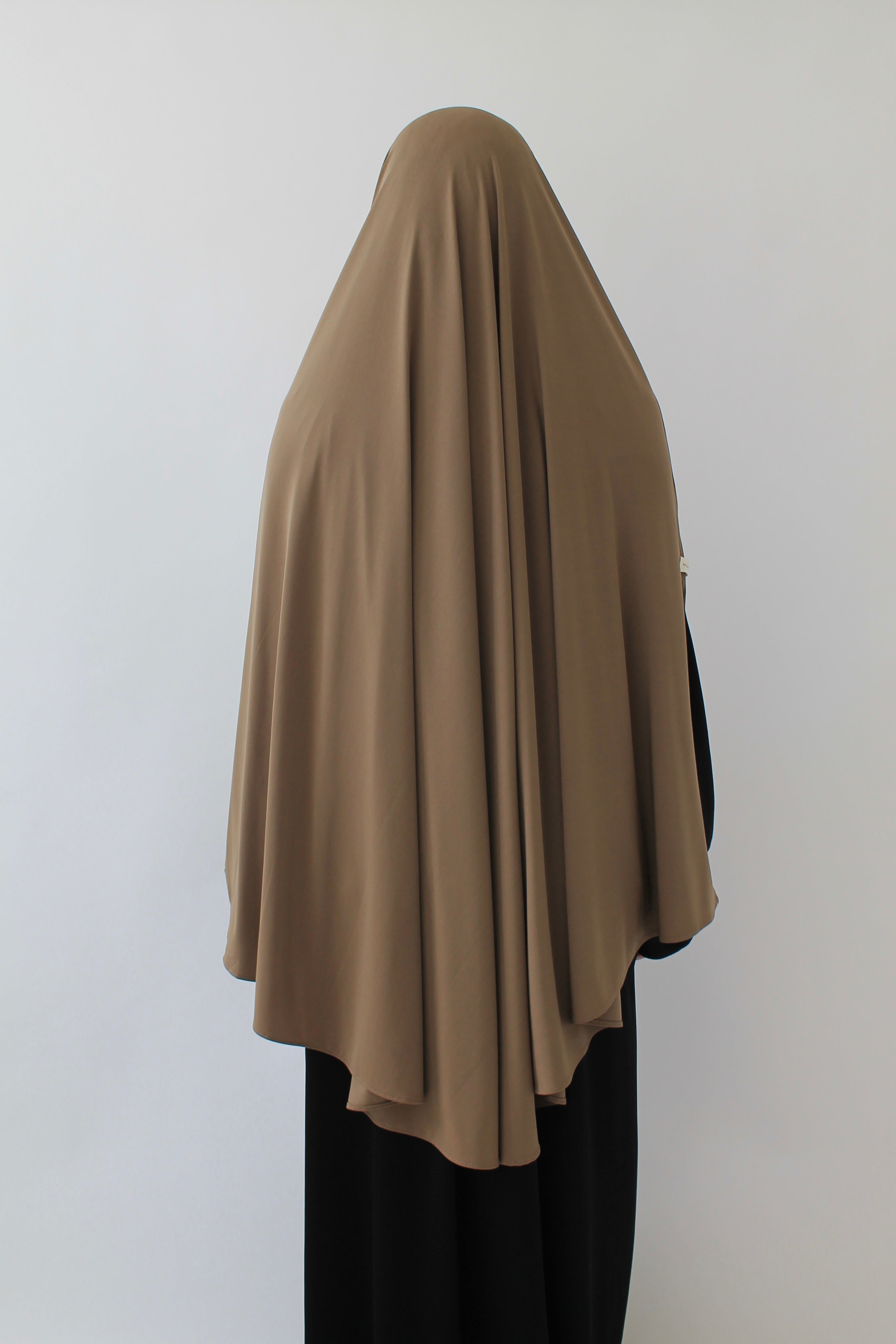 KHIMAR JERSEY PREMIUM À FENTES COURT Mayssa Mastour