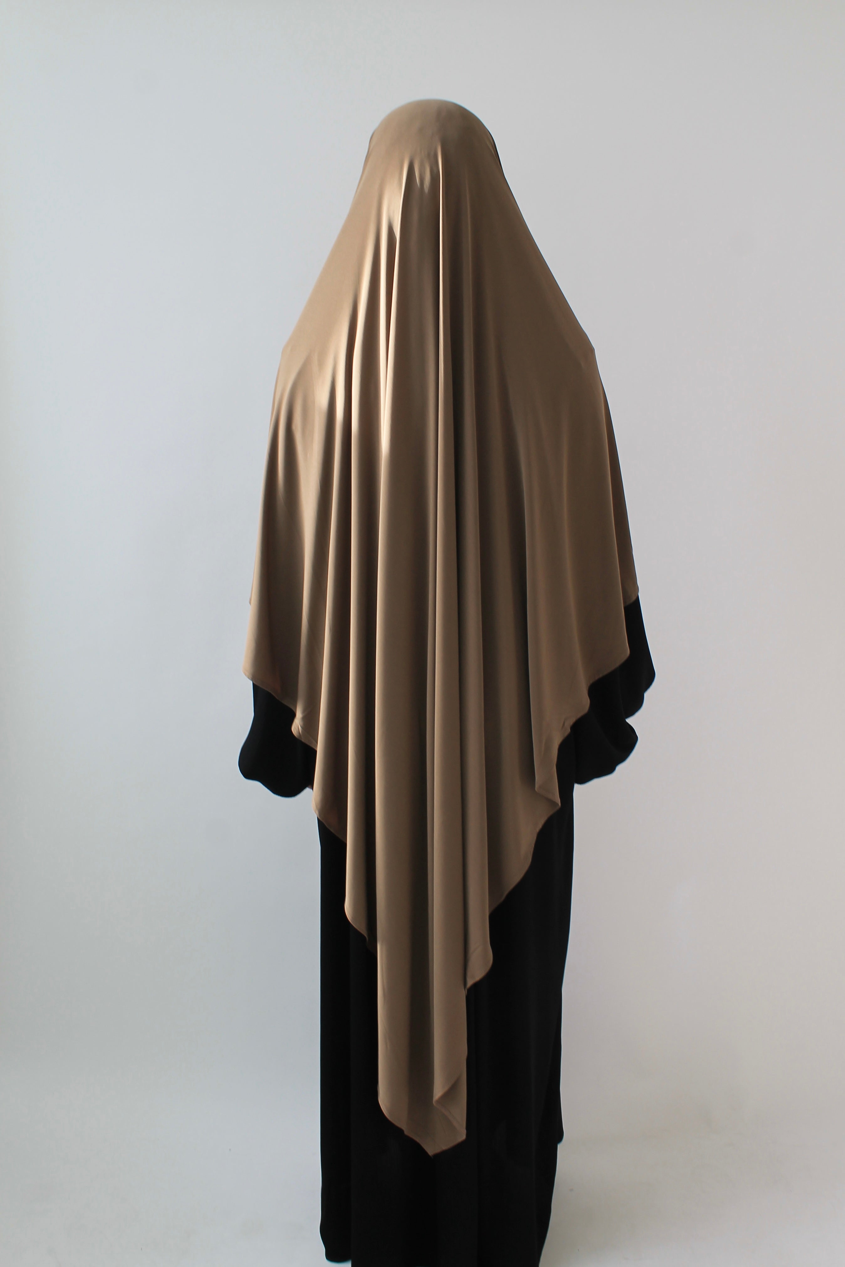 KHIMAR JERSEY PREMIUM LONG NOISETTE Mayssa Mastour