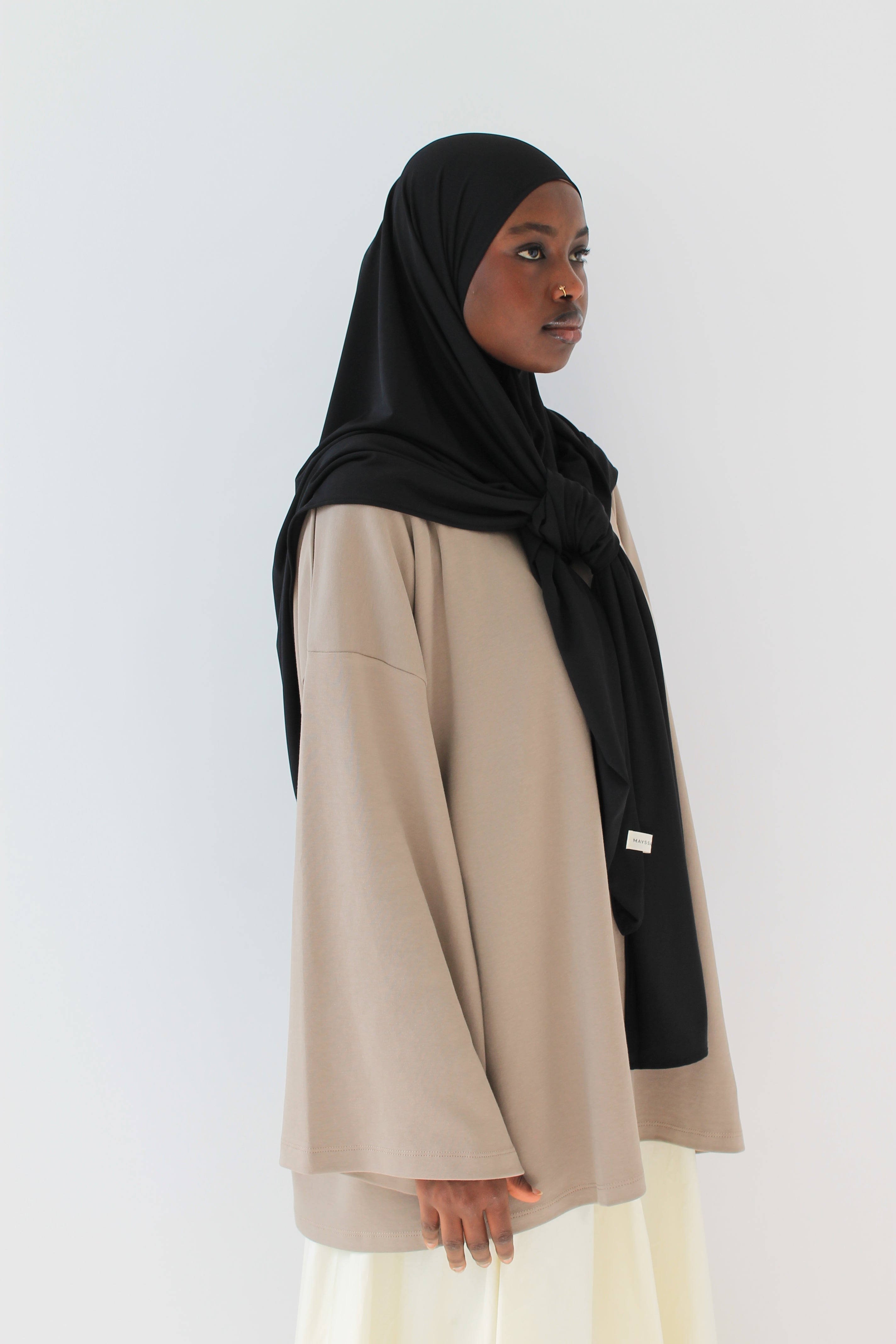 HIJAB CARRÉ JERSEY PREMIUM Mayssa Mastour