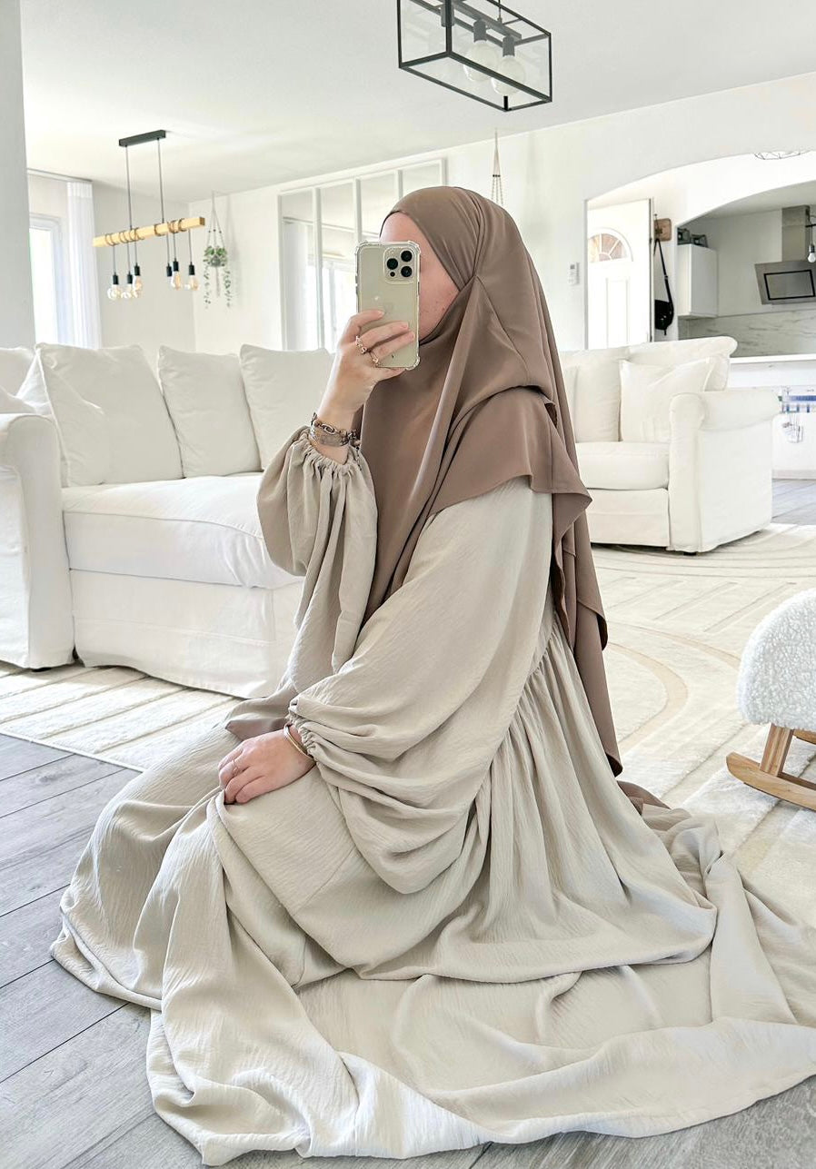 ABAYA ASSYA MANCHES BOUFFANTES